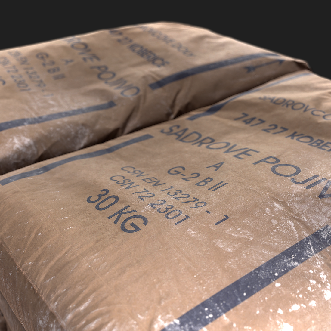 3D Plaster Sack Pallet