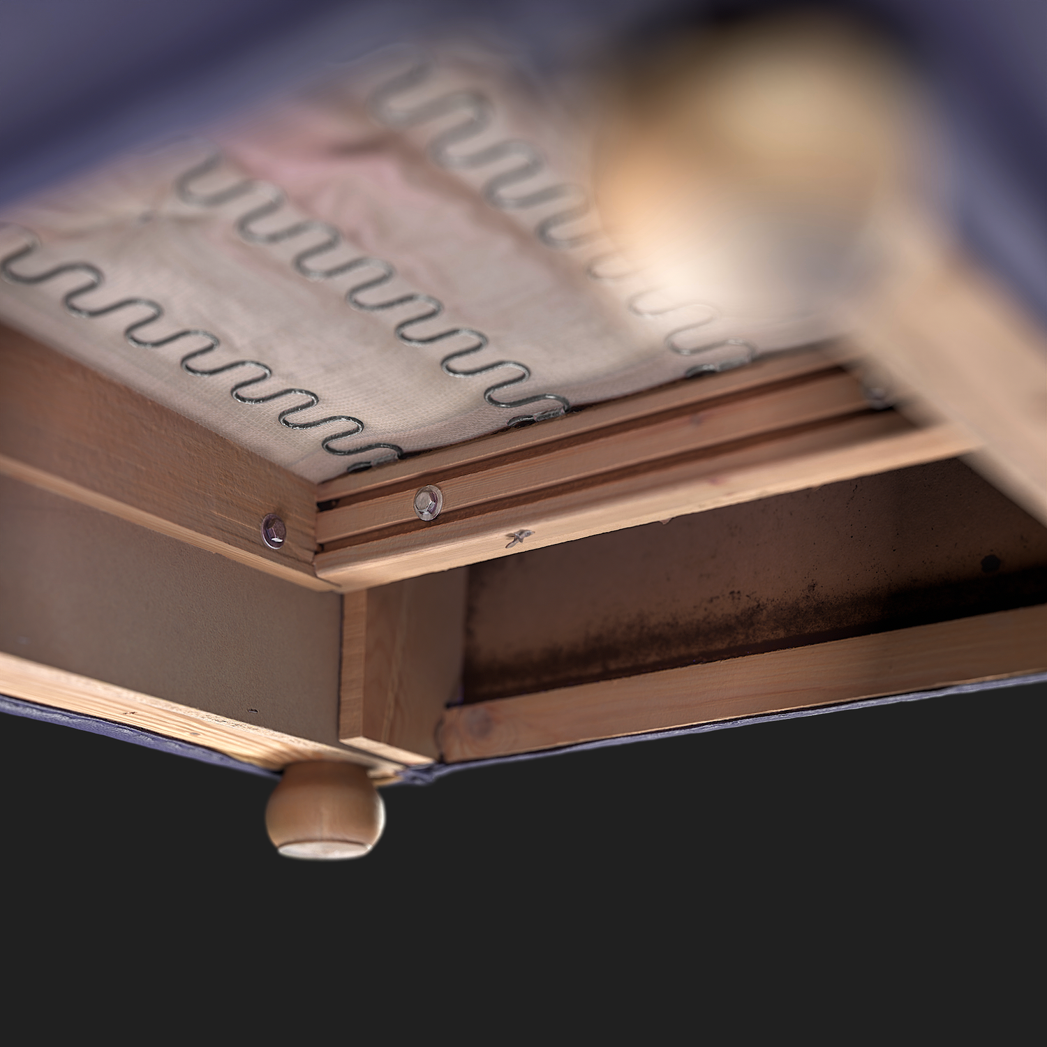 3D Purple Leather Armchair