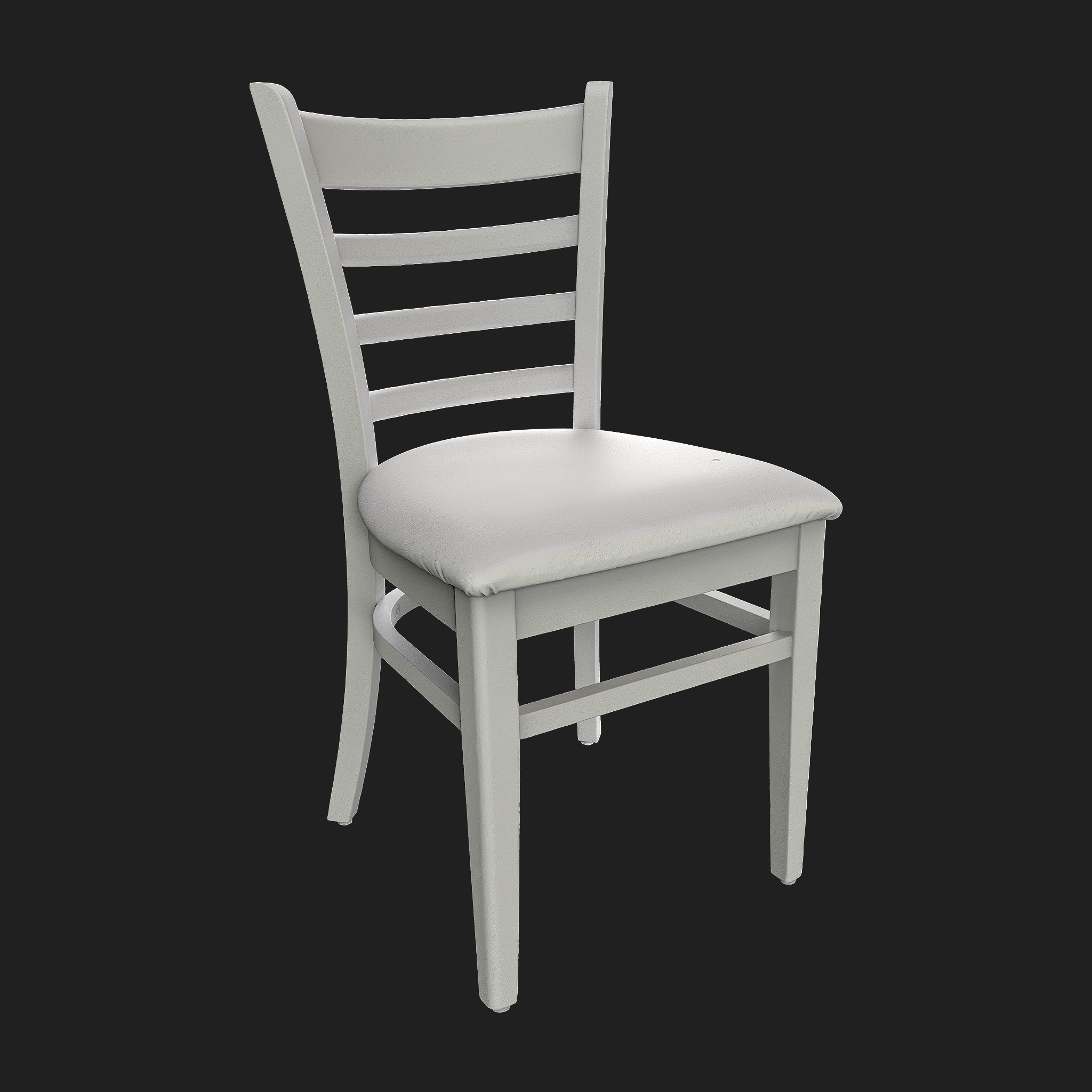 3D Furniture: Brown Wooden Chair