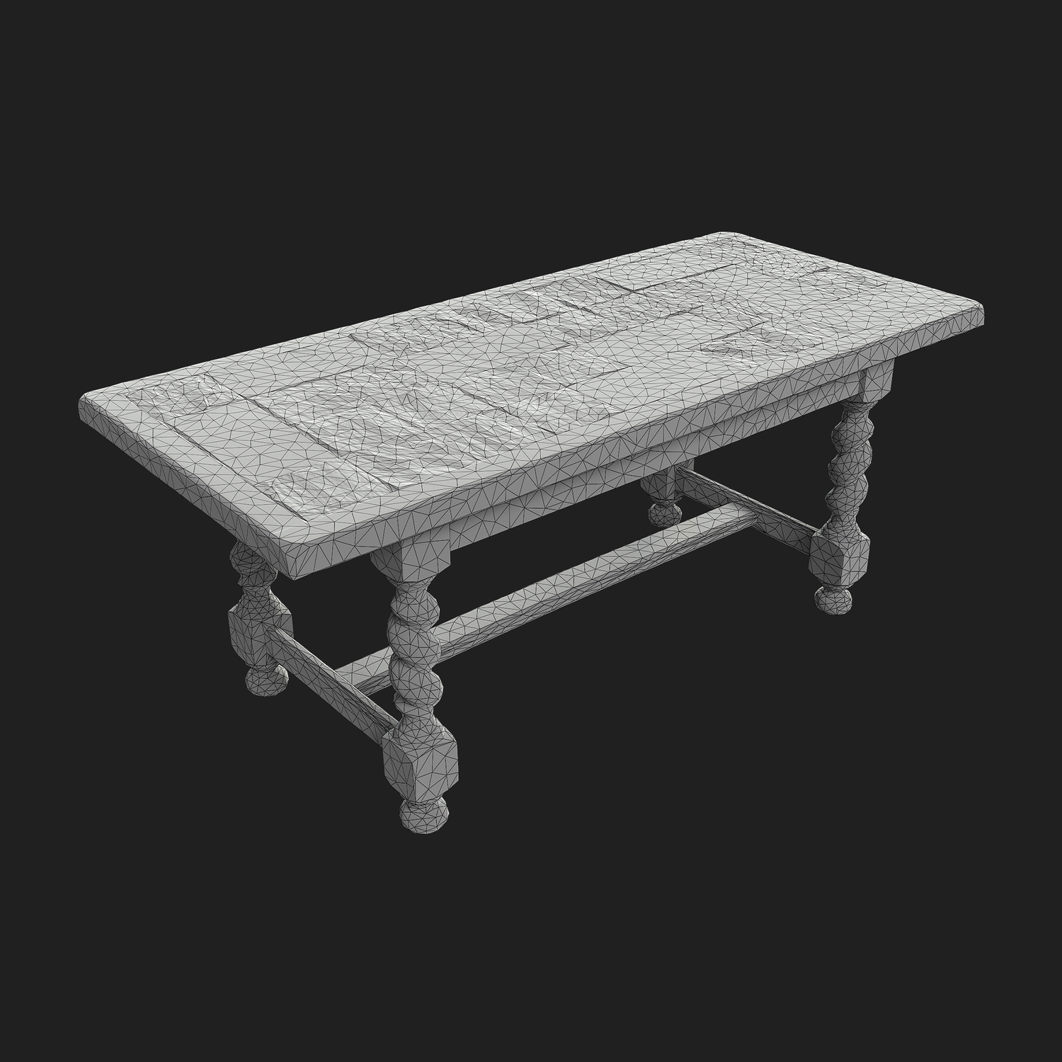 3D Rustical Coffee Table