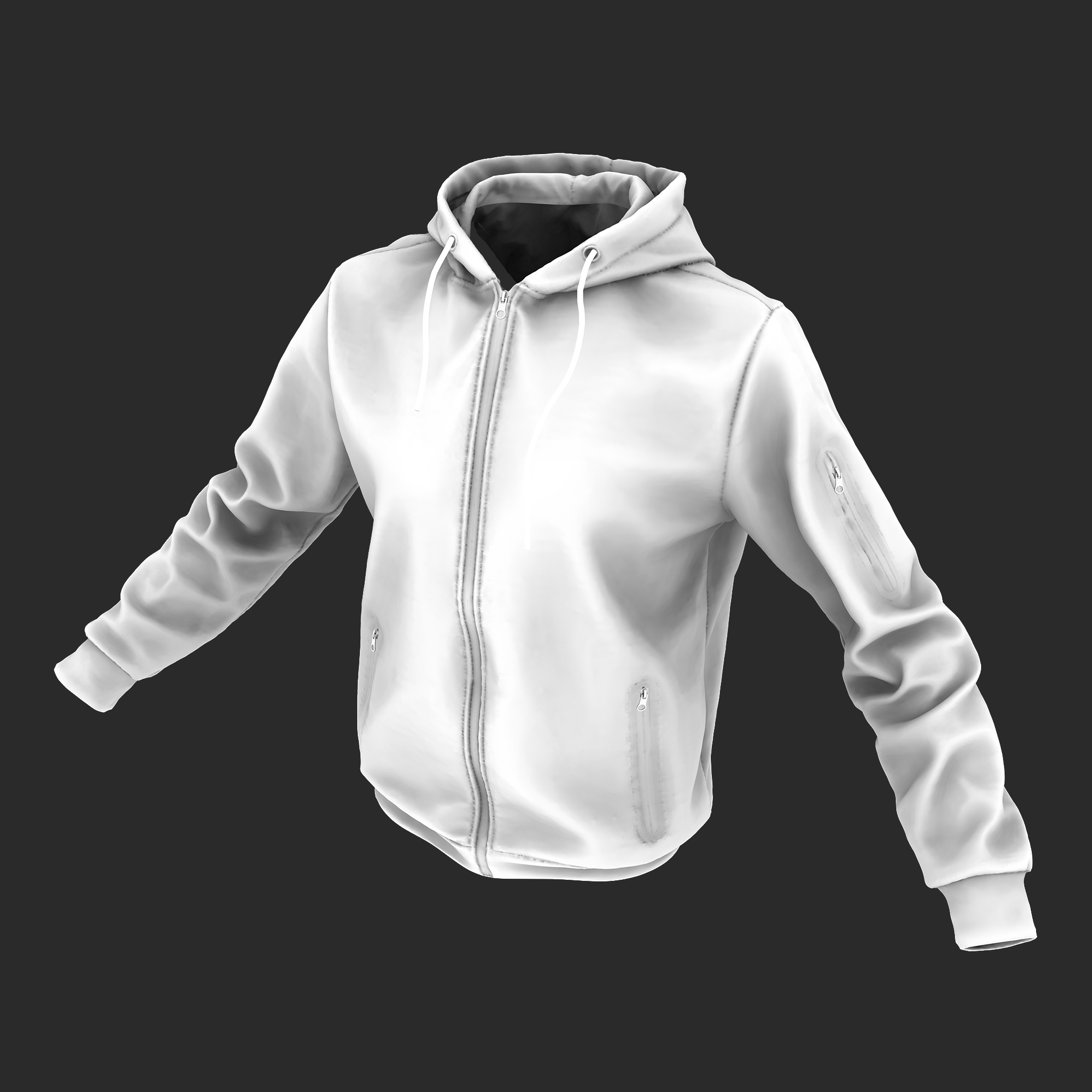 3D Zip Hoodie