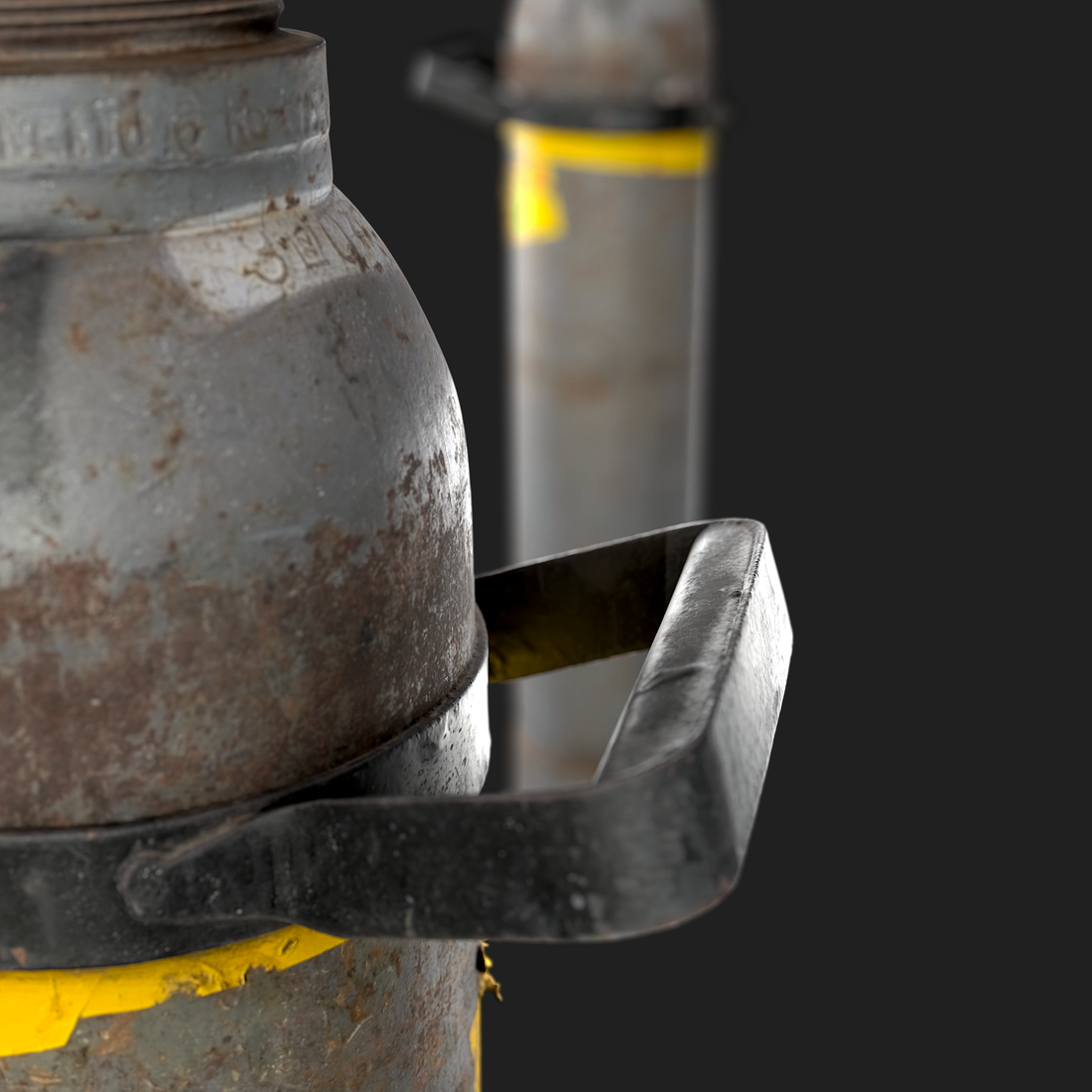 3D Nitrogenium Gas Bottle