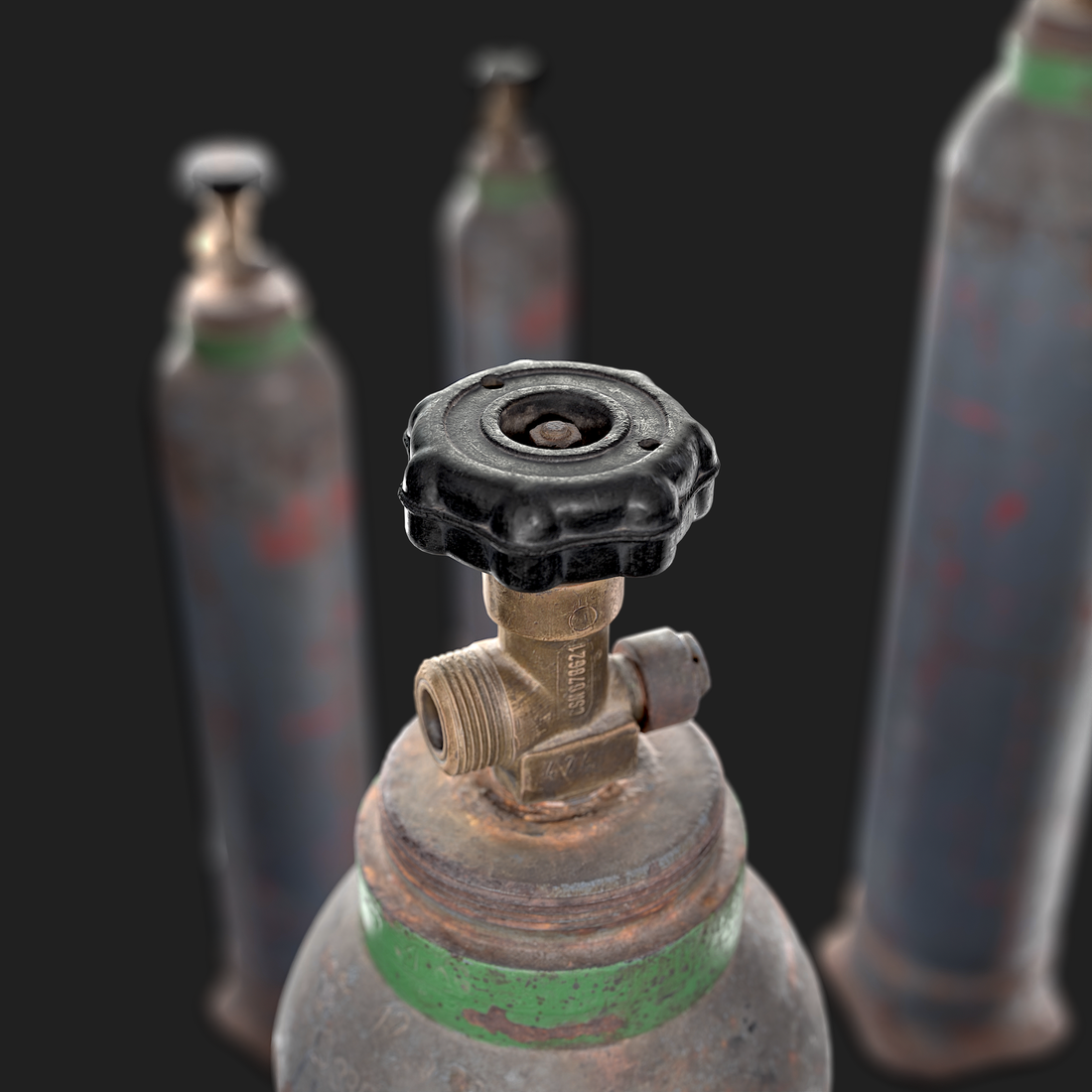 3D Small Gas Bottle