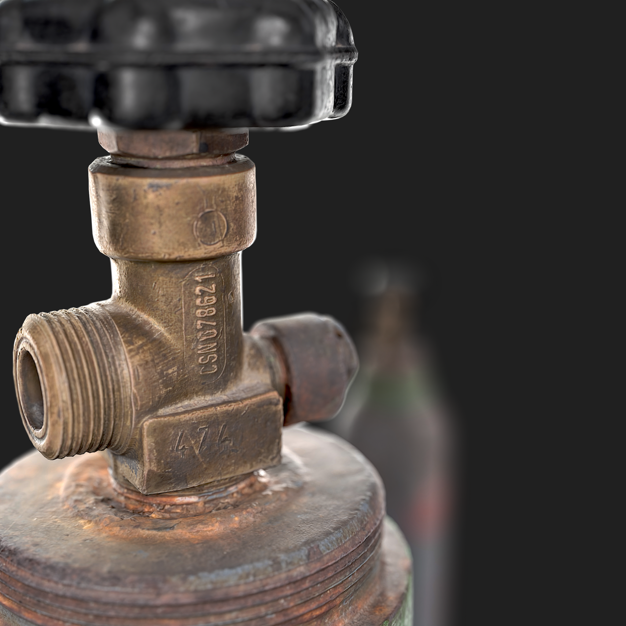 3D Small Gas Bottle