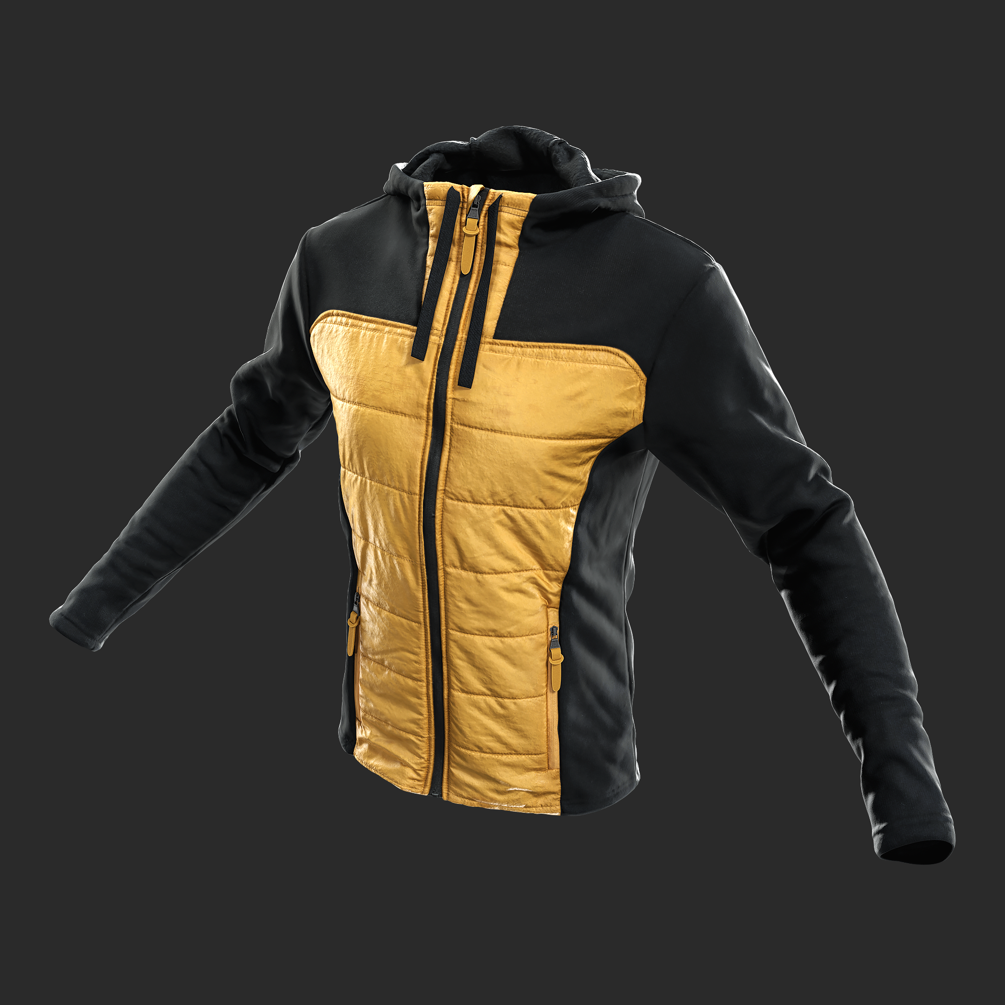 3D Model Winter Sport Jacket front left