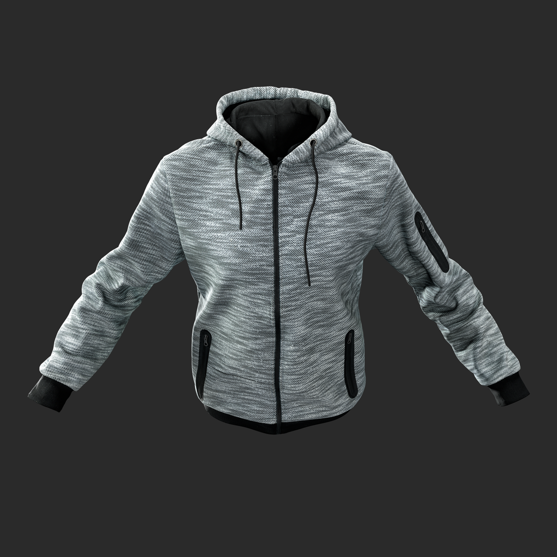 3D Zip Hoodie
