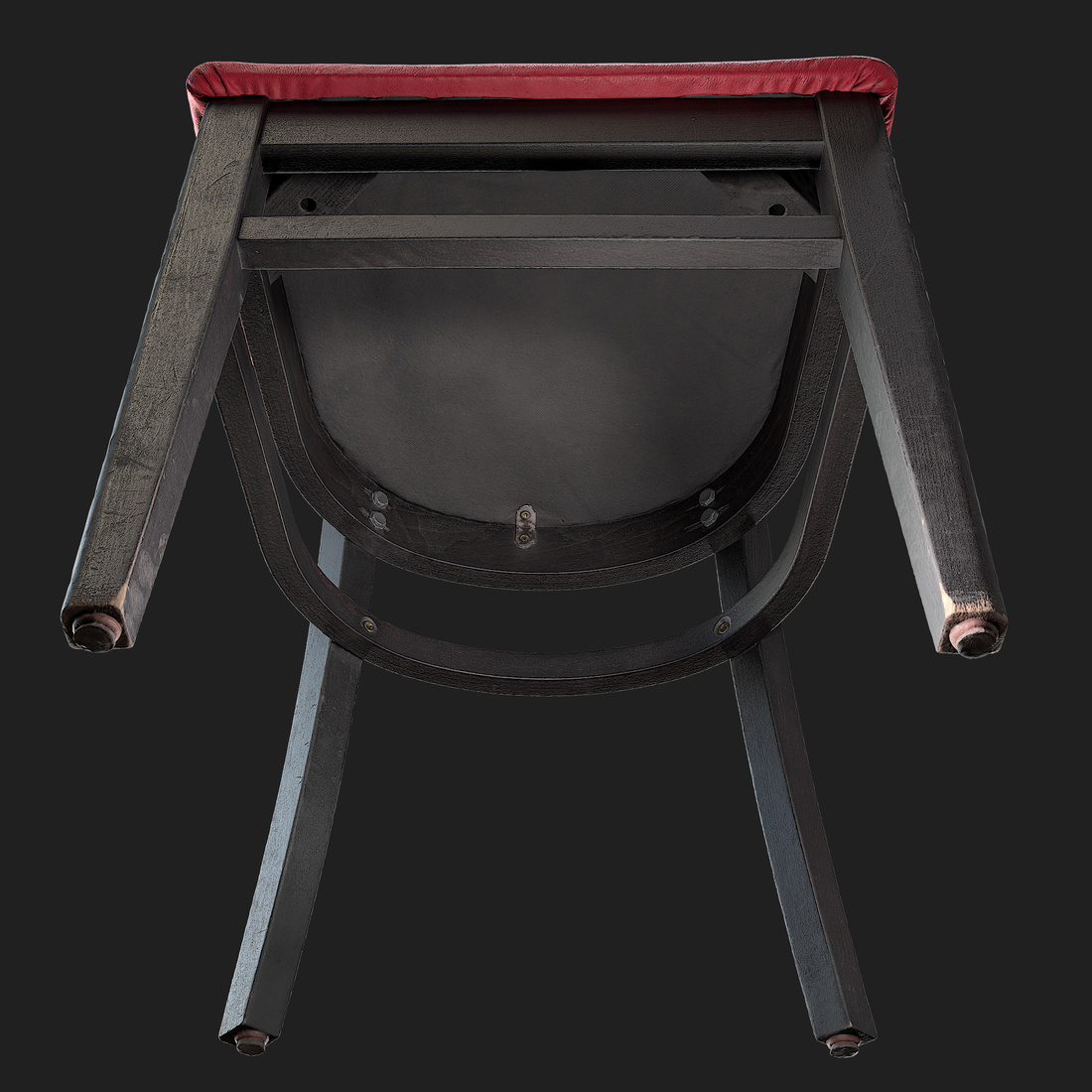 3D Brown Wooden Chair