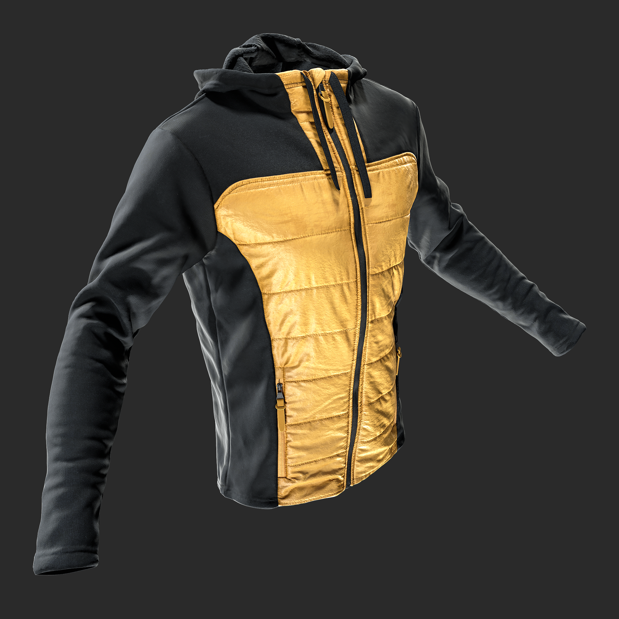 3D Model Winter Sport Jacket right