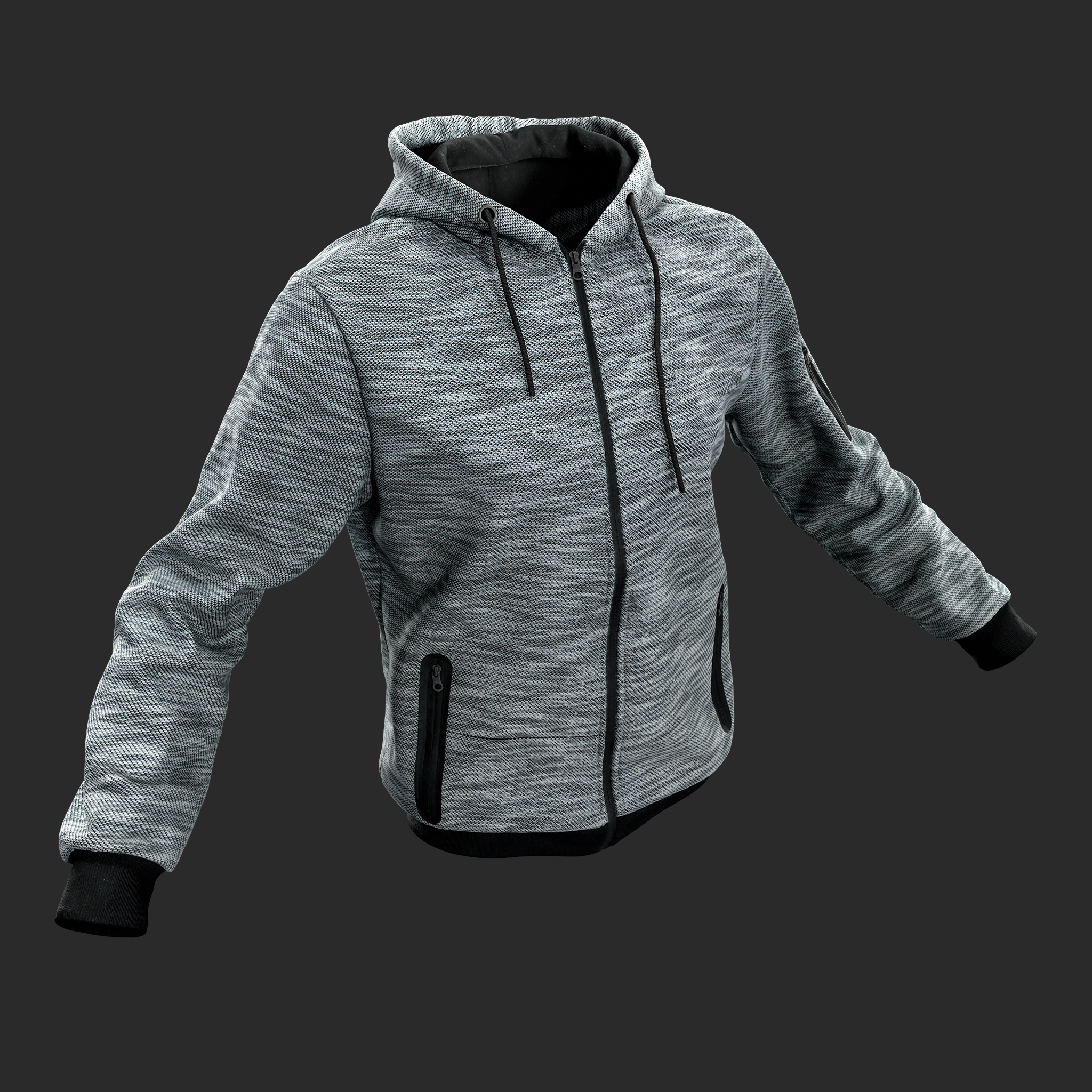 3D Zip Hoodie