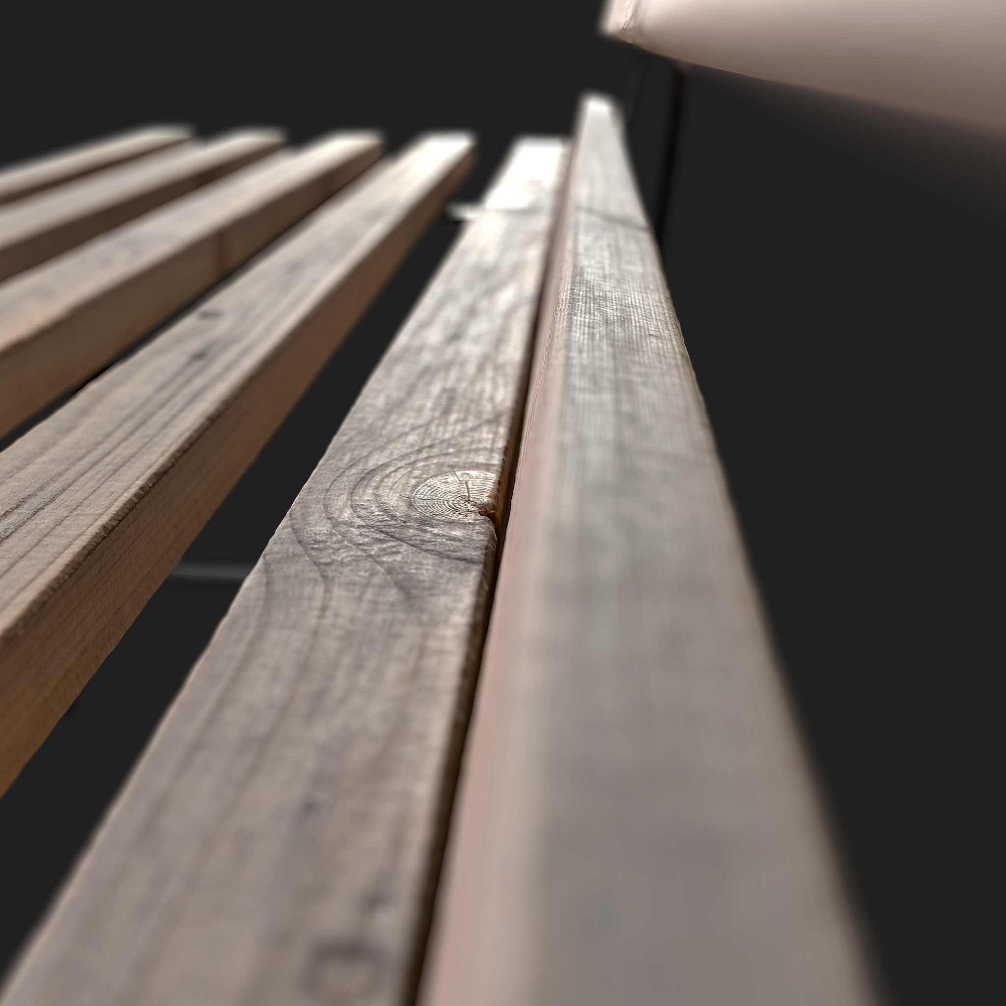 3D Garden Bench