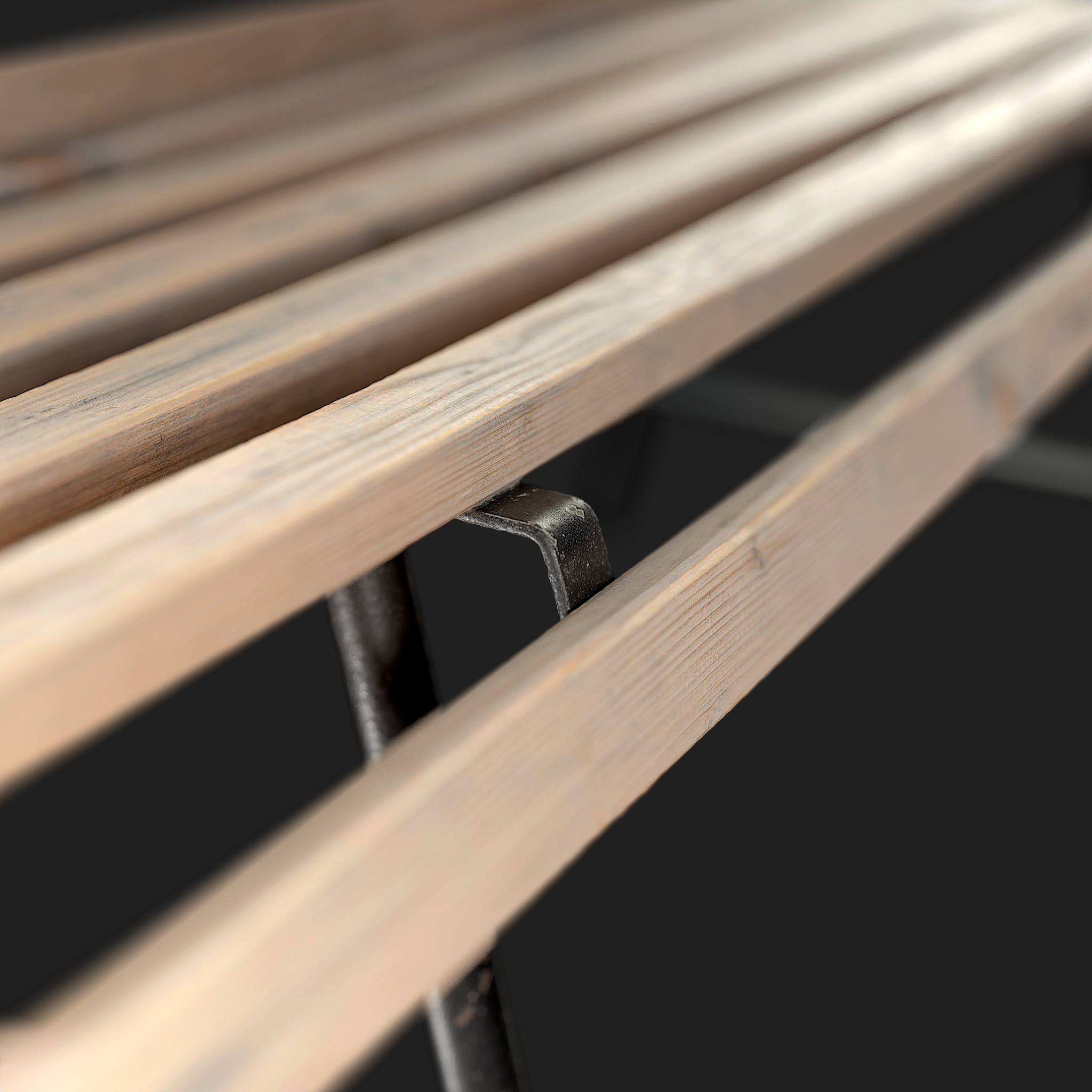 3D Garden Bench