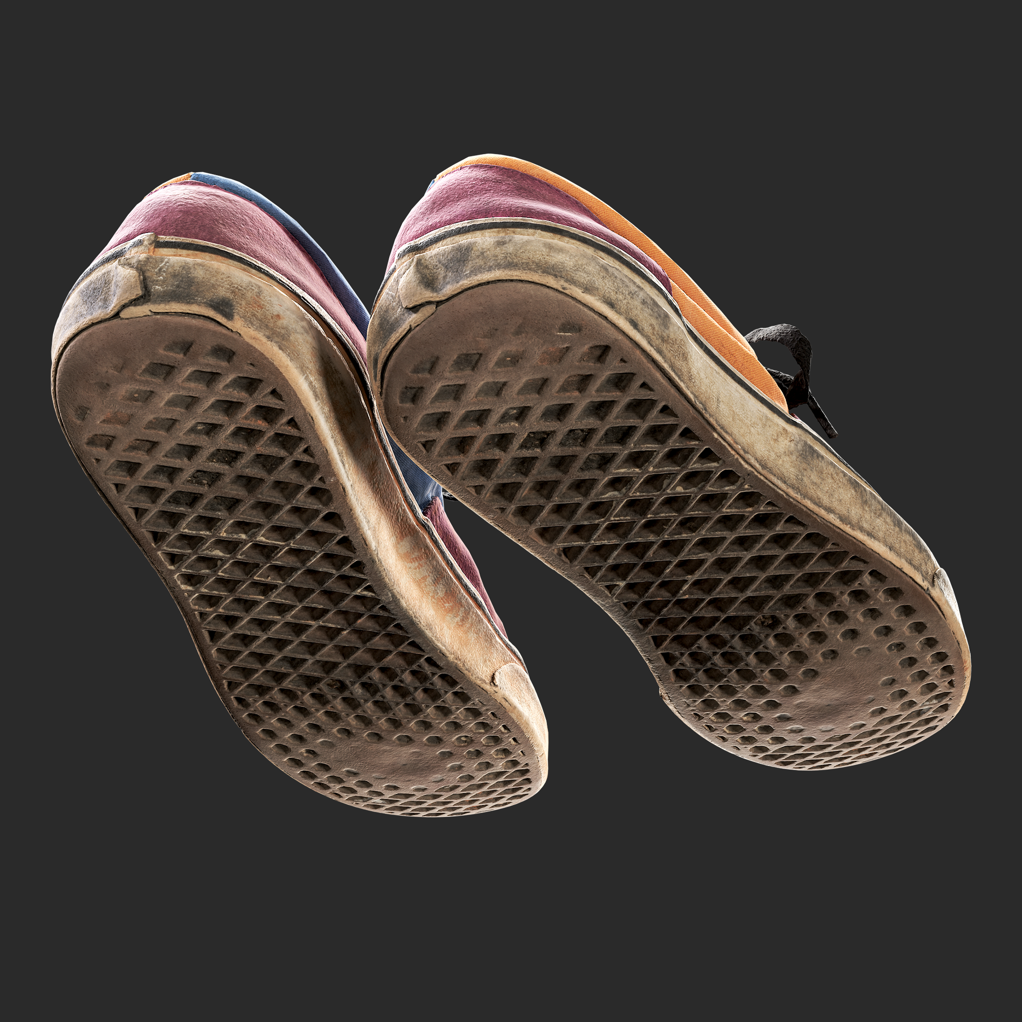 3D model Mens skateboarding sneakers sole
