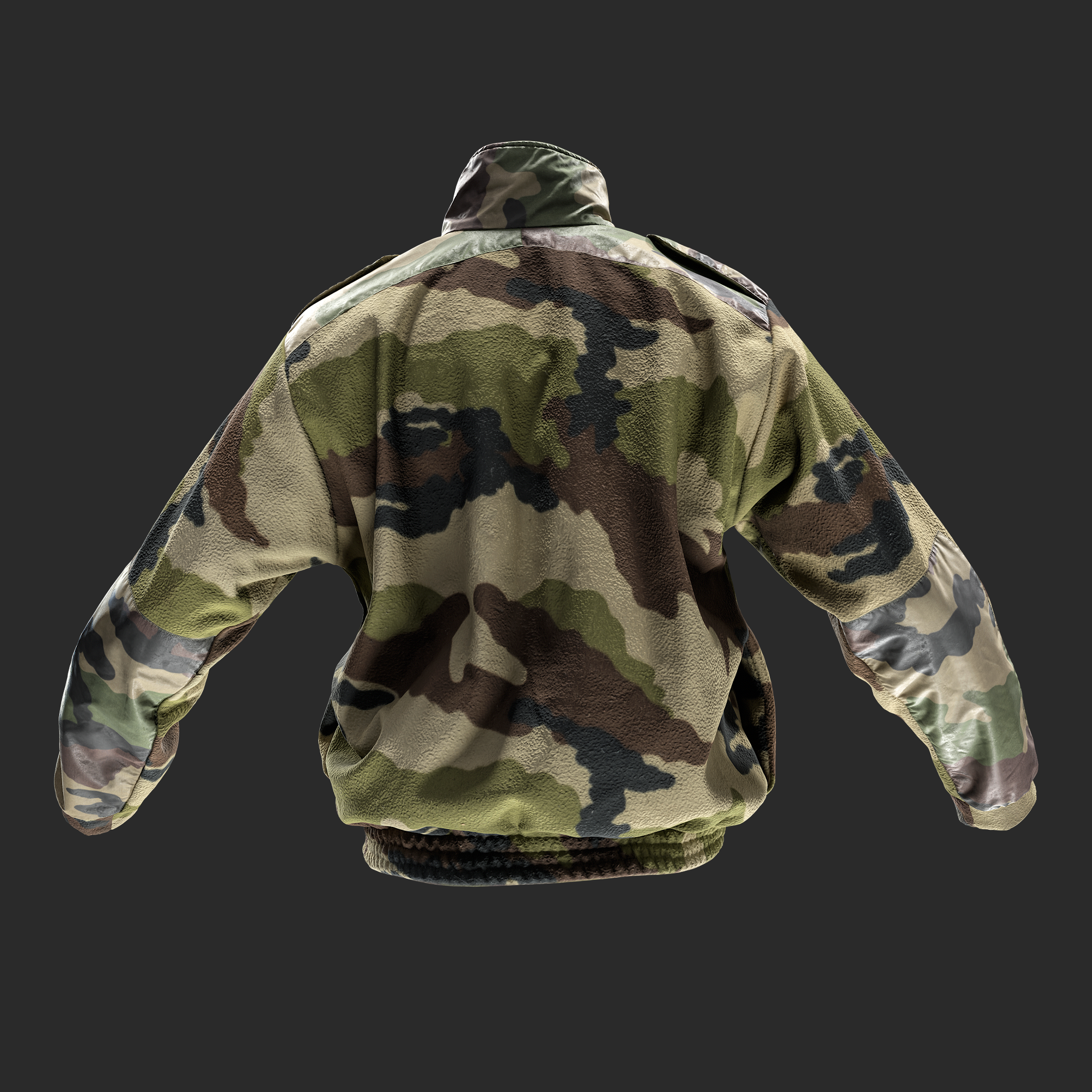 3D Model French Foreign Legion Jacket back
