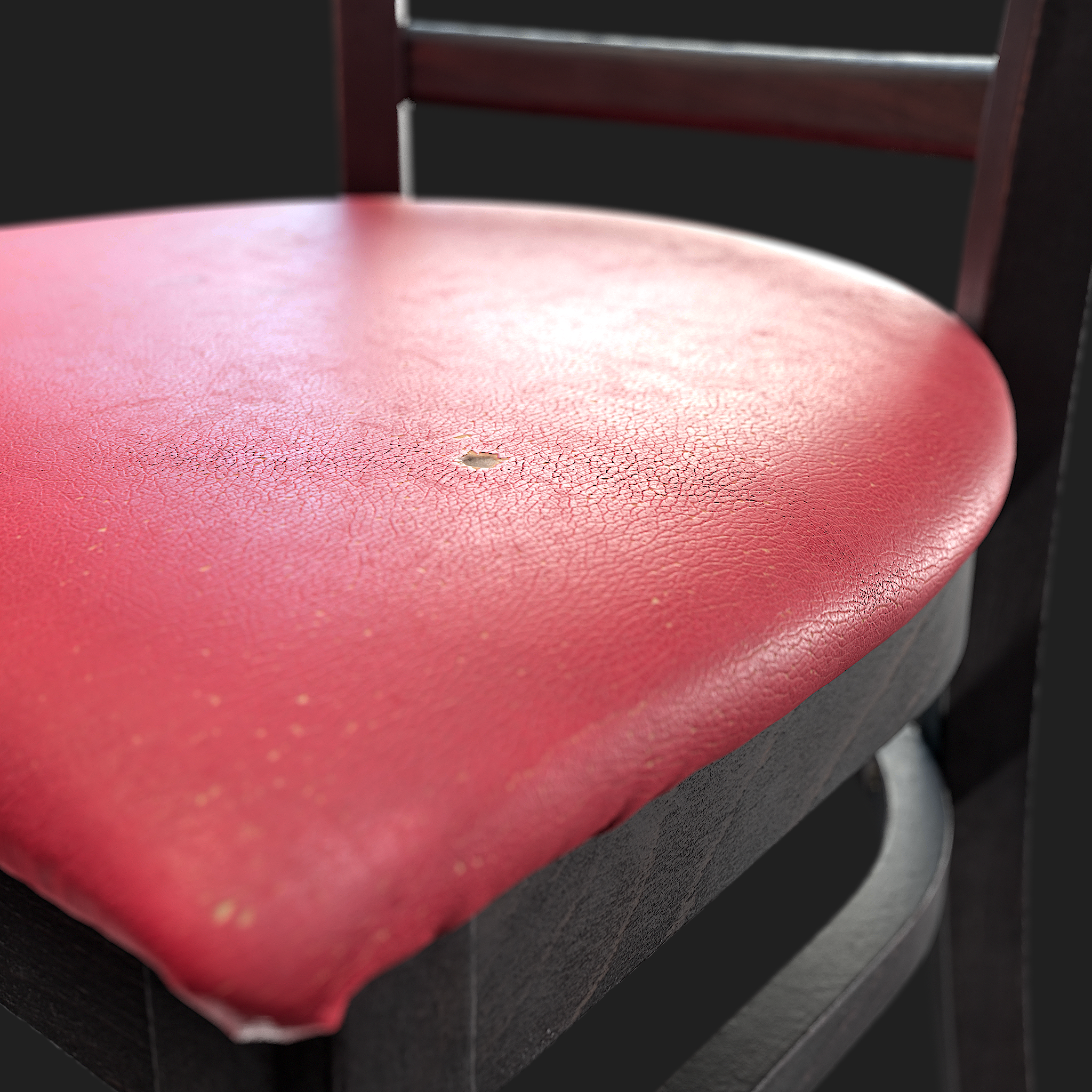 3D Furniture: Brown Wooden Chair