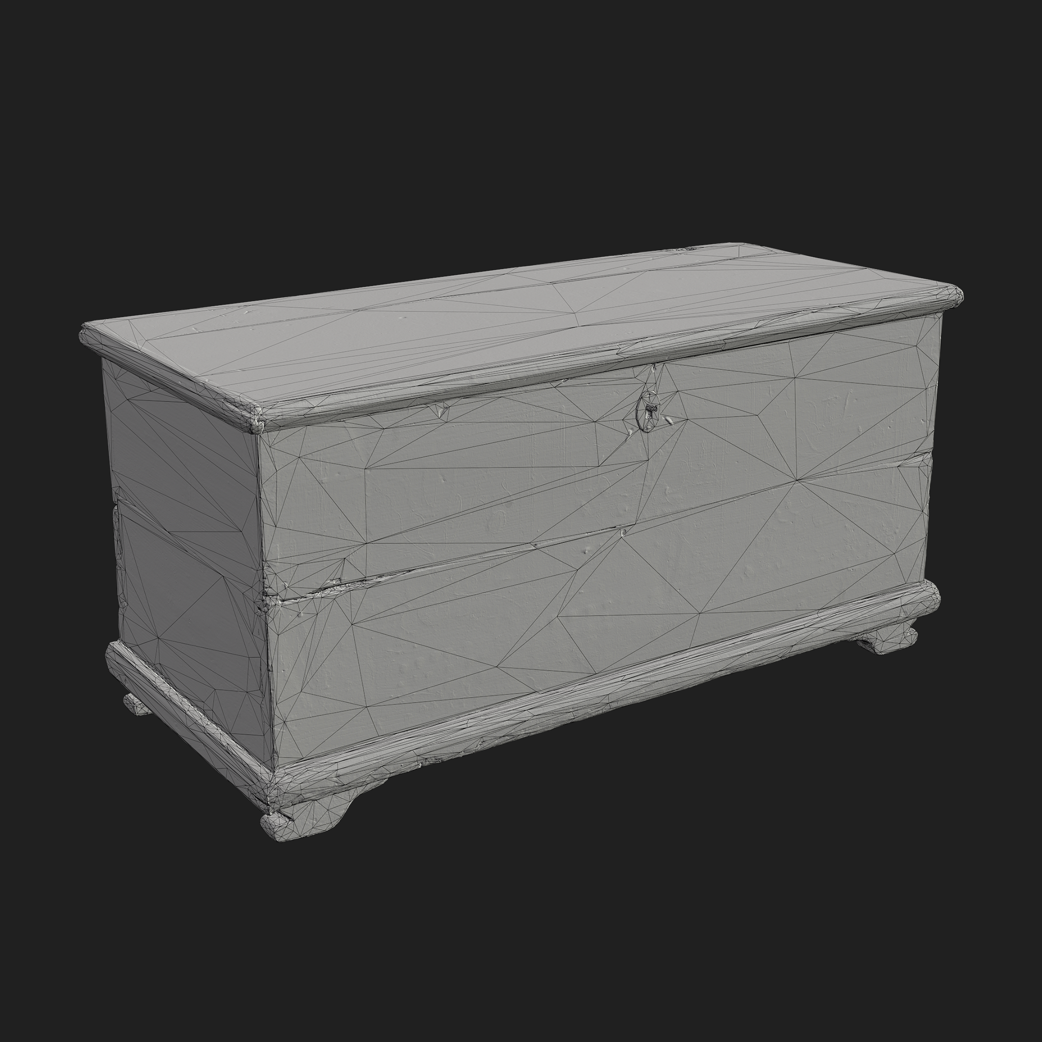 3D Furniture: Wooden Chest