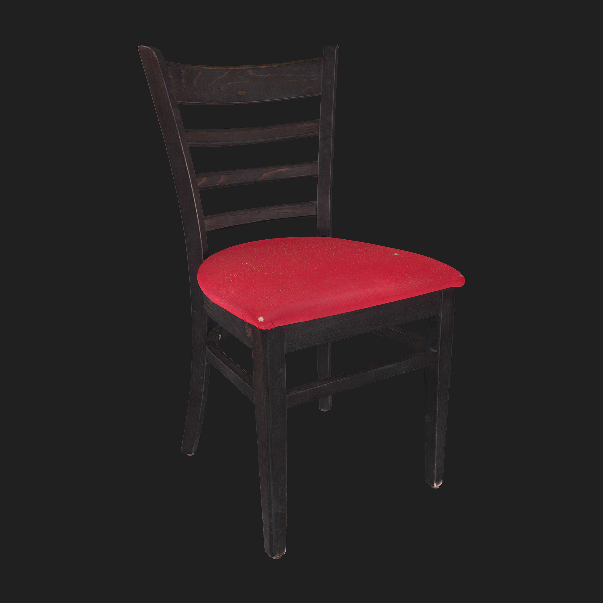 3D Furniture: Brown Wooden Chair