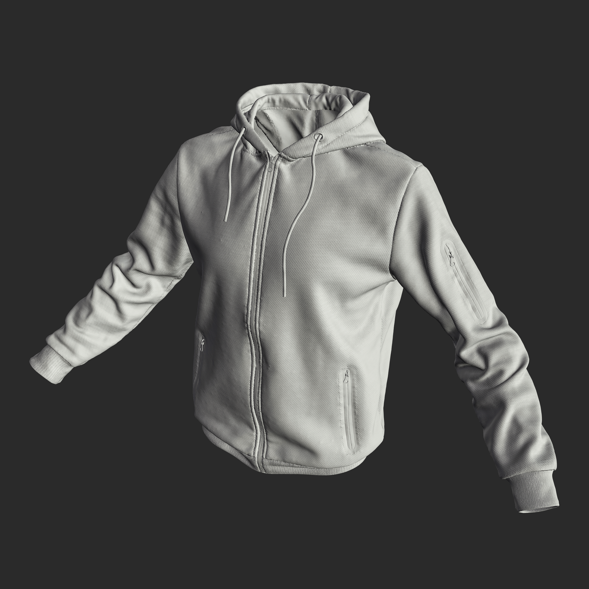 3D Zip Hoodie