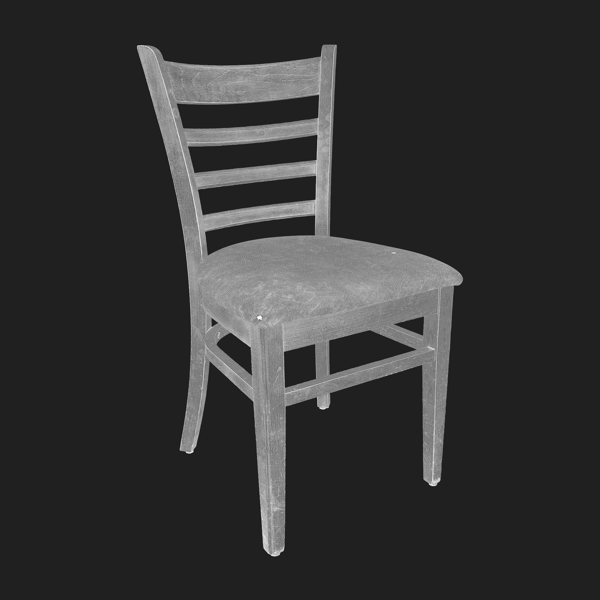 3D Furniture: Brown Wooden Chair