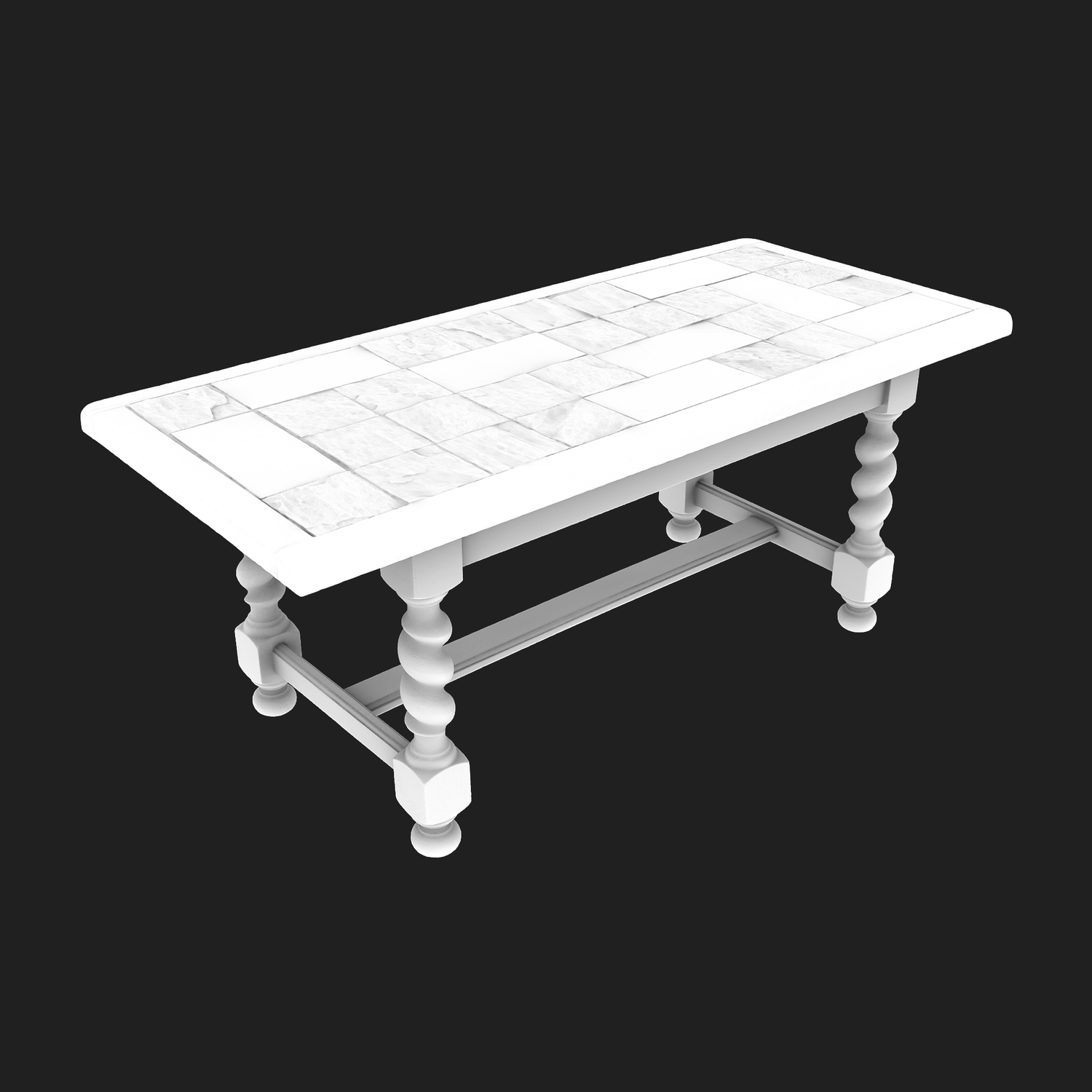 3D Rustical Coffee Table