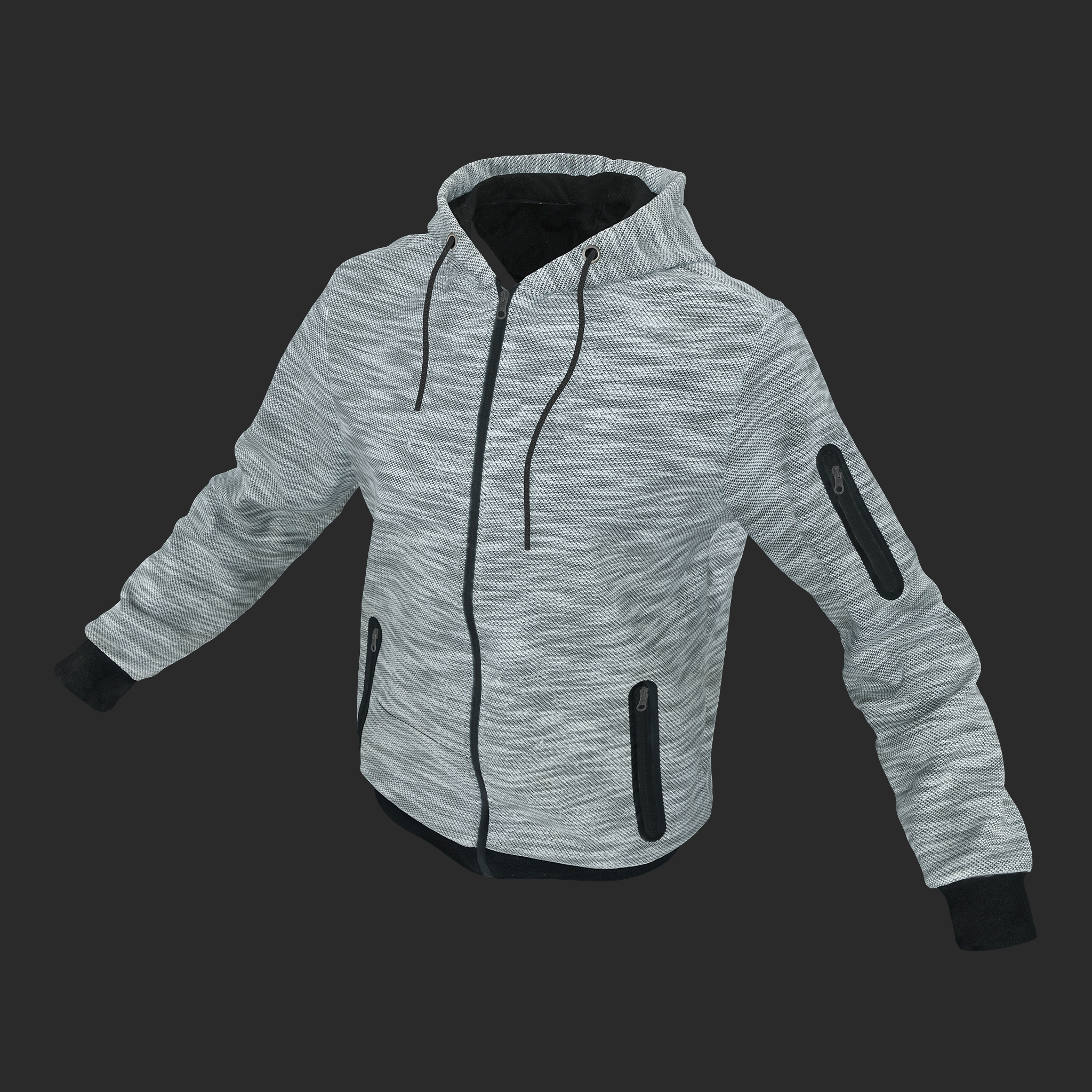 3D Zip Hoodie