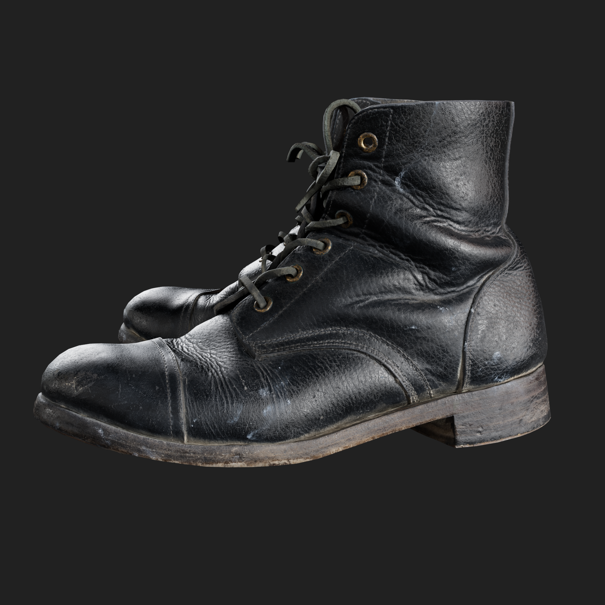 3D Model of UK Army Boots left