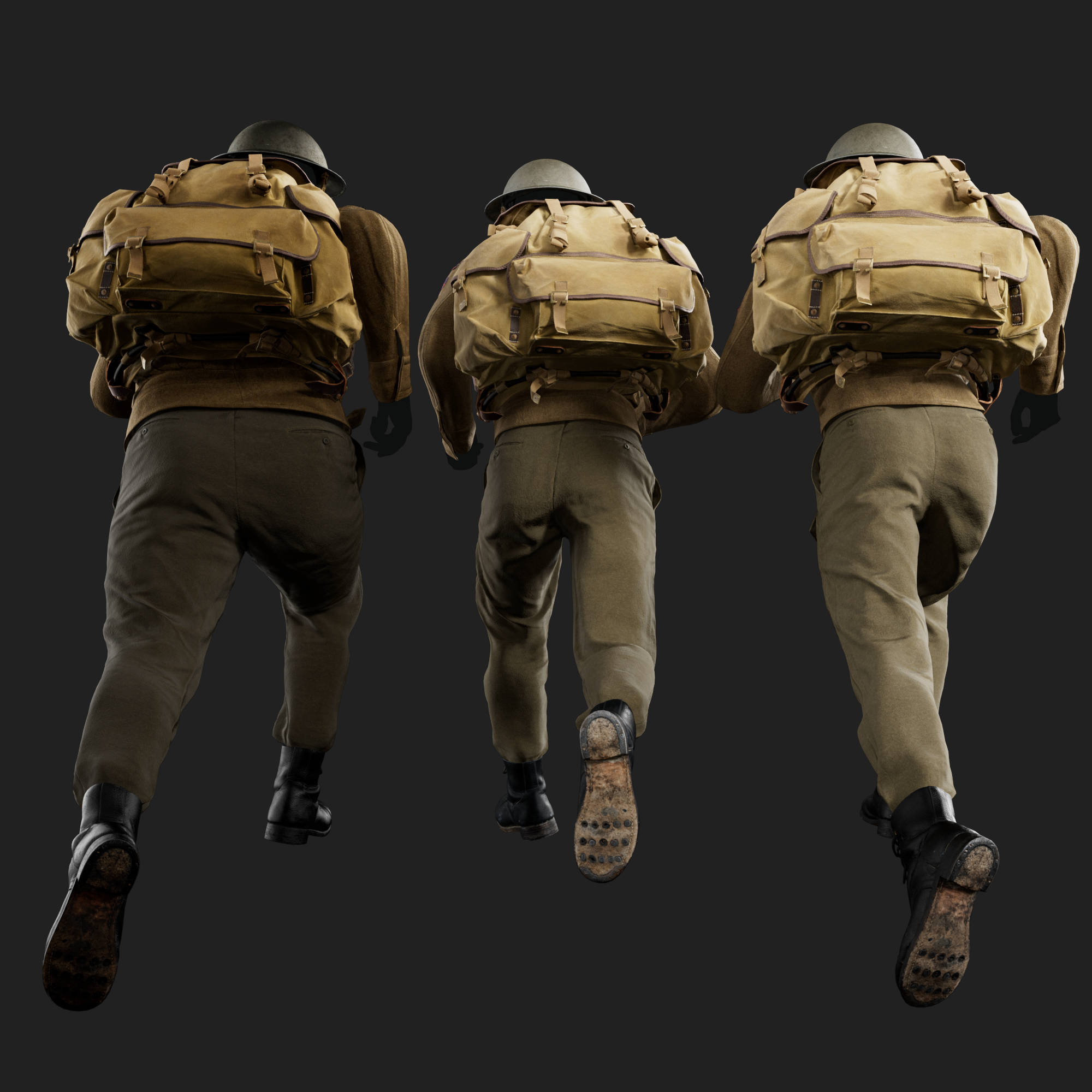 3D Battledress P37 with Commando Bergen