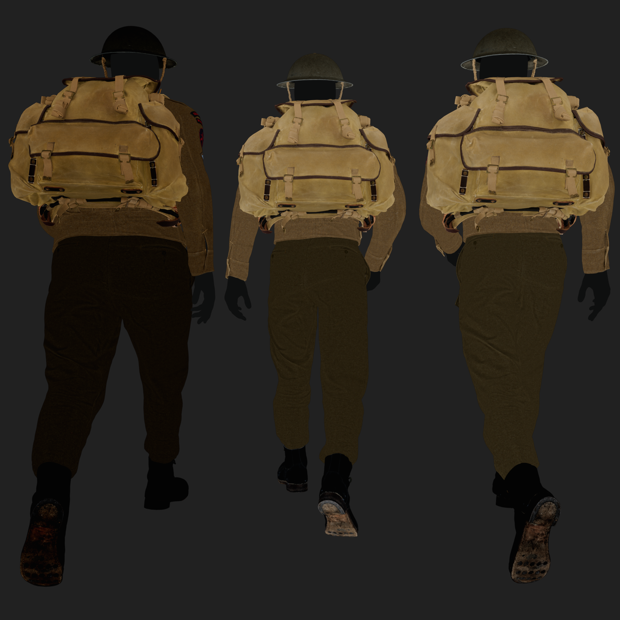 3D Battledress P37 with Commando Bergen