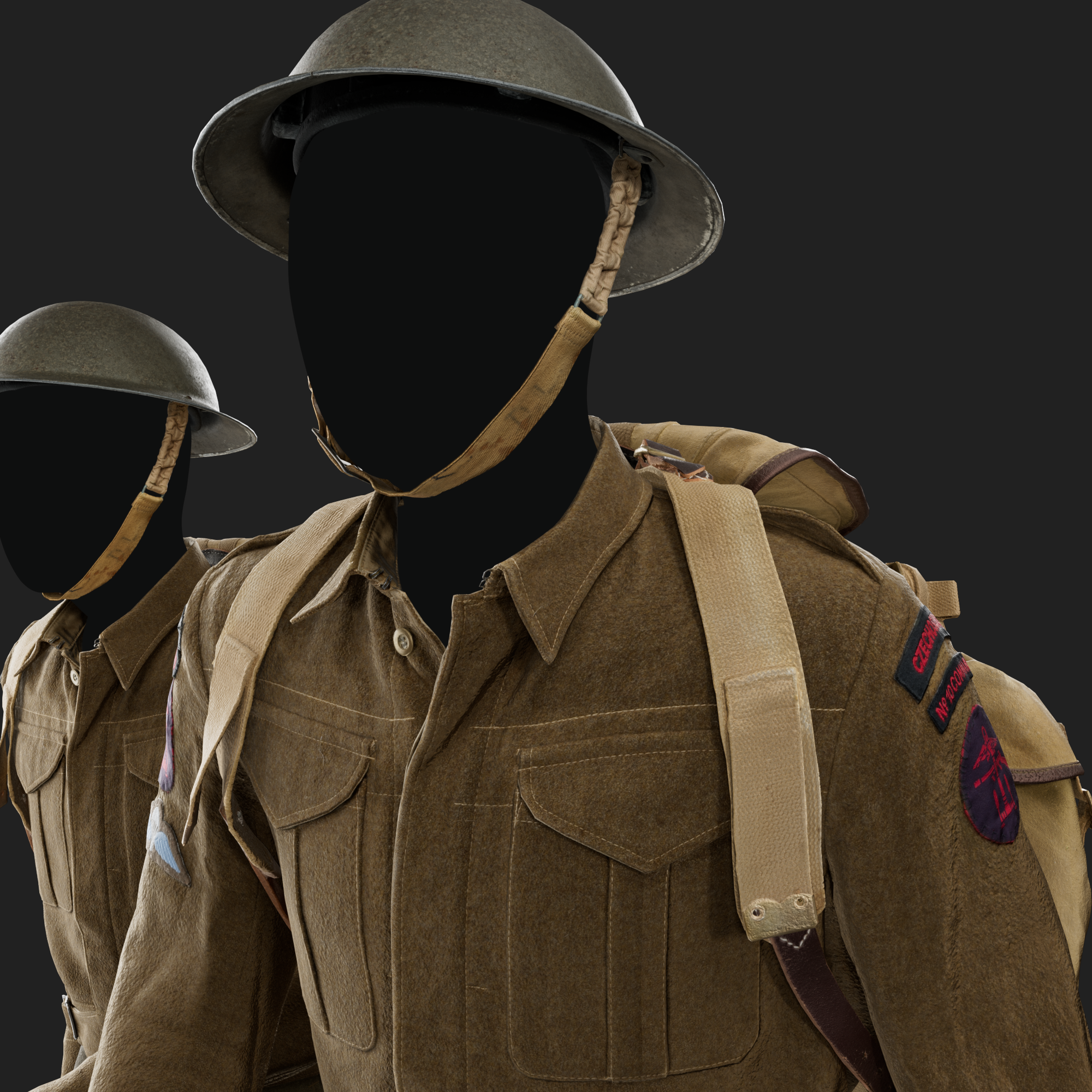 3D Battledress P37 with Commando Bergen