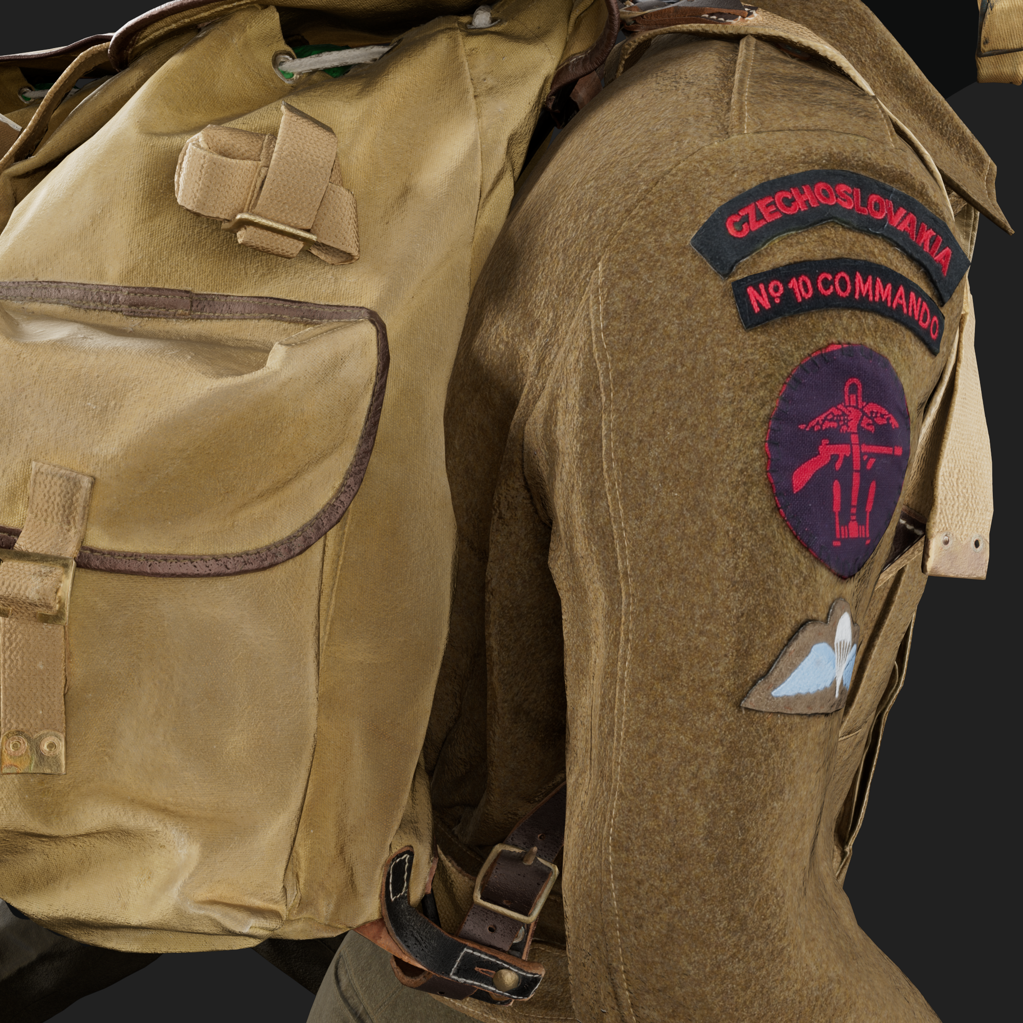 3D Battledress P37 with Commando Bergen