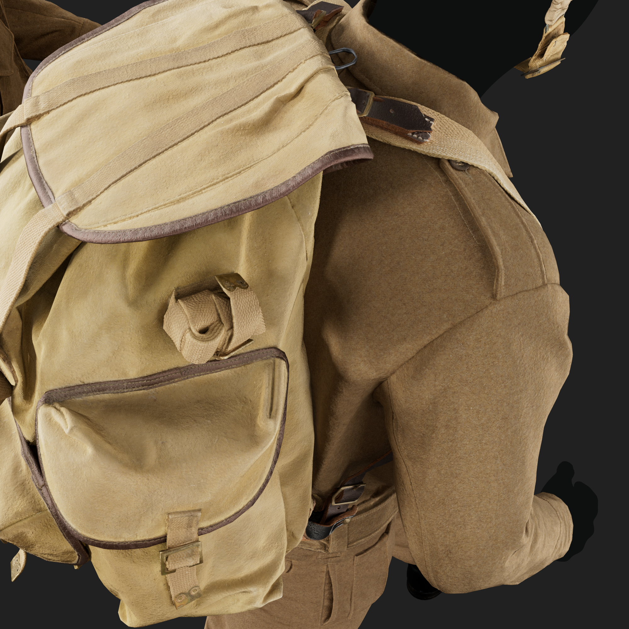 3D set of British Battledress P37