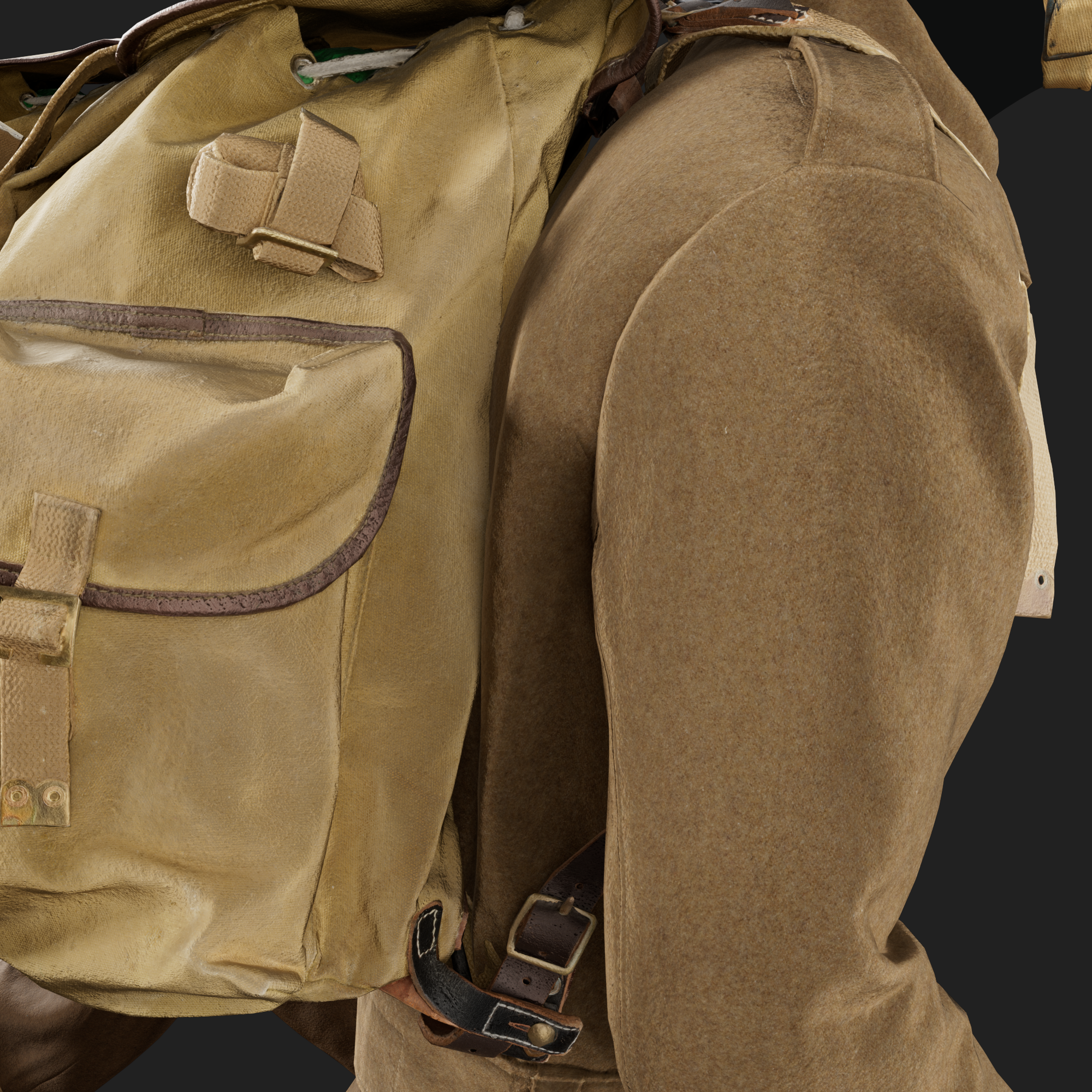 3D set of British Battledress P37