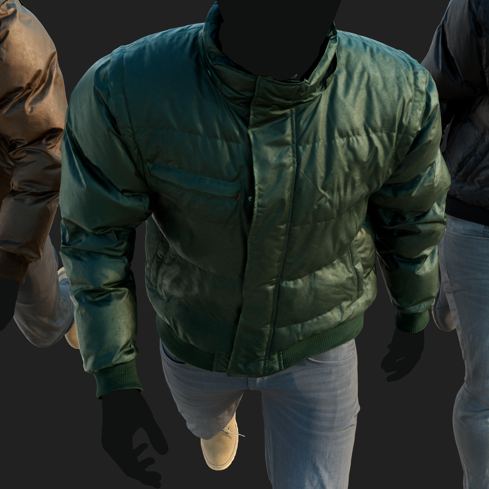 3D Clothing set of Men&