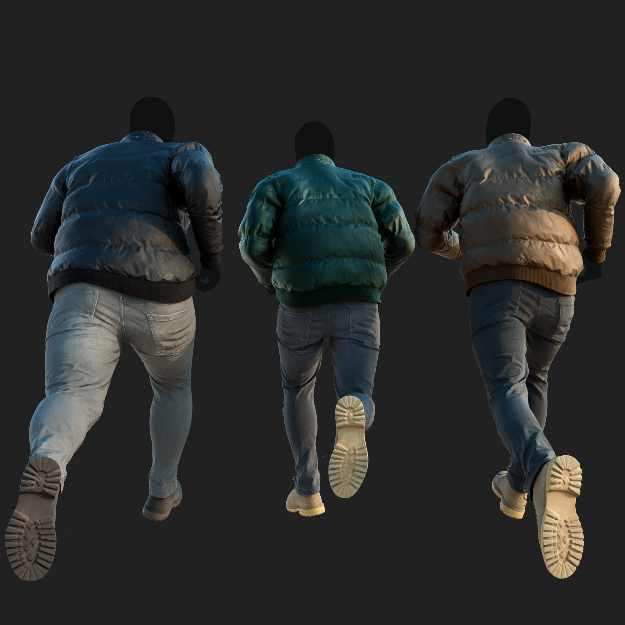 3D Clothing set of Men&