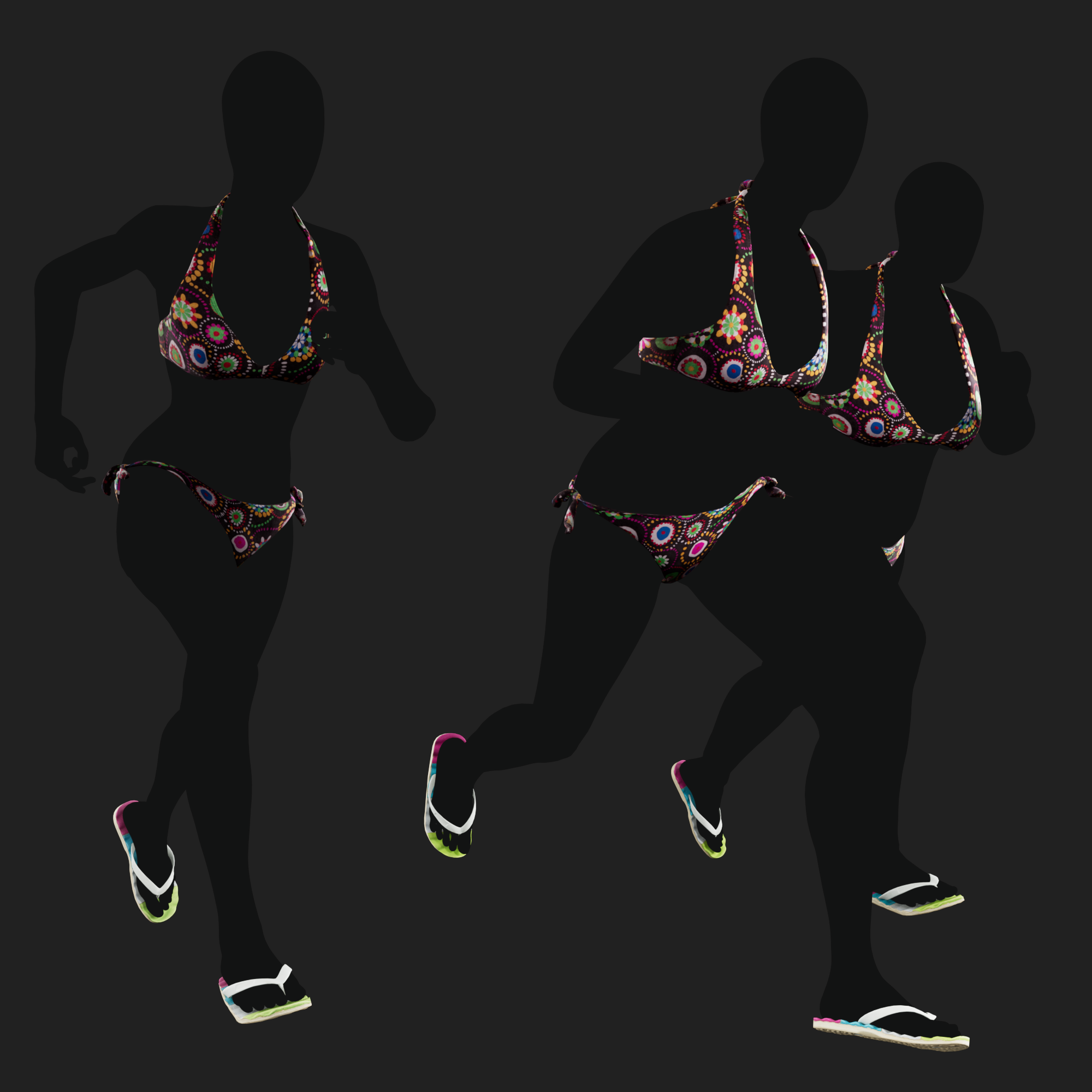 3D Clothing set of Women&