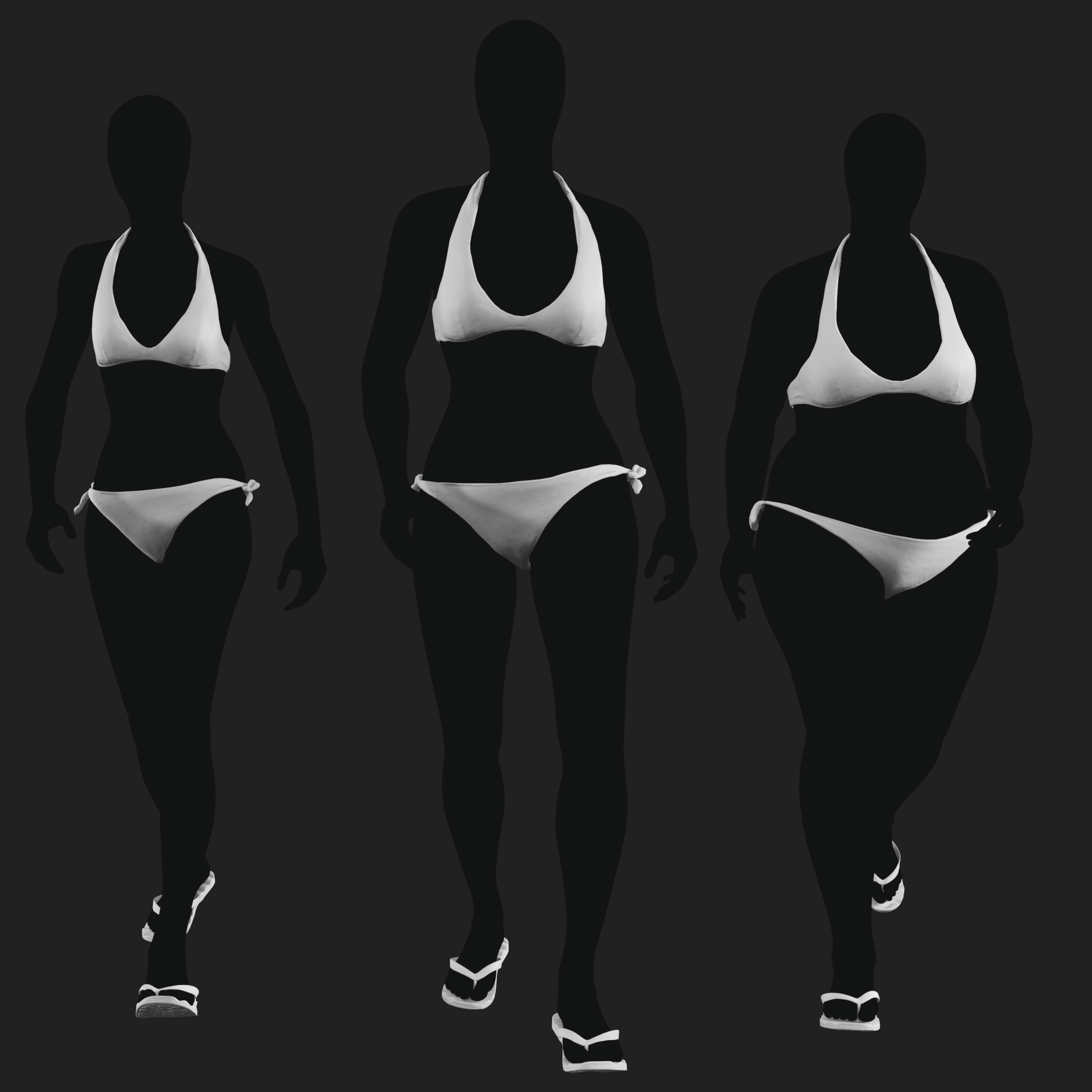 3D Clothing set of Women&