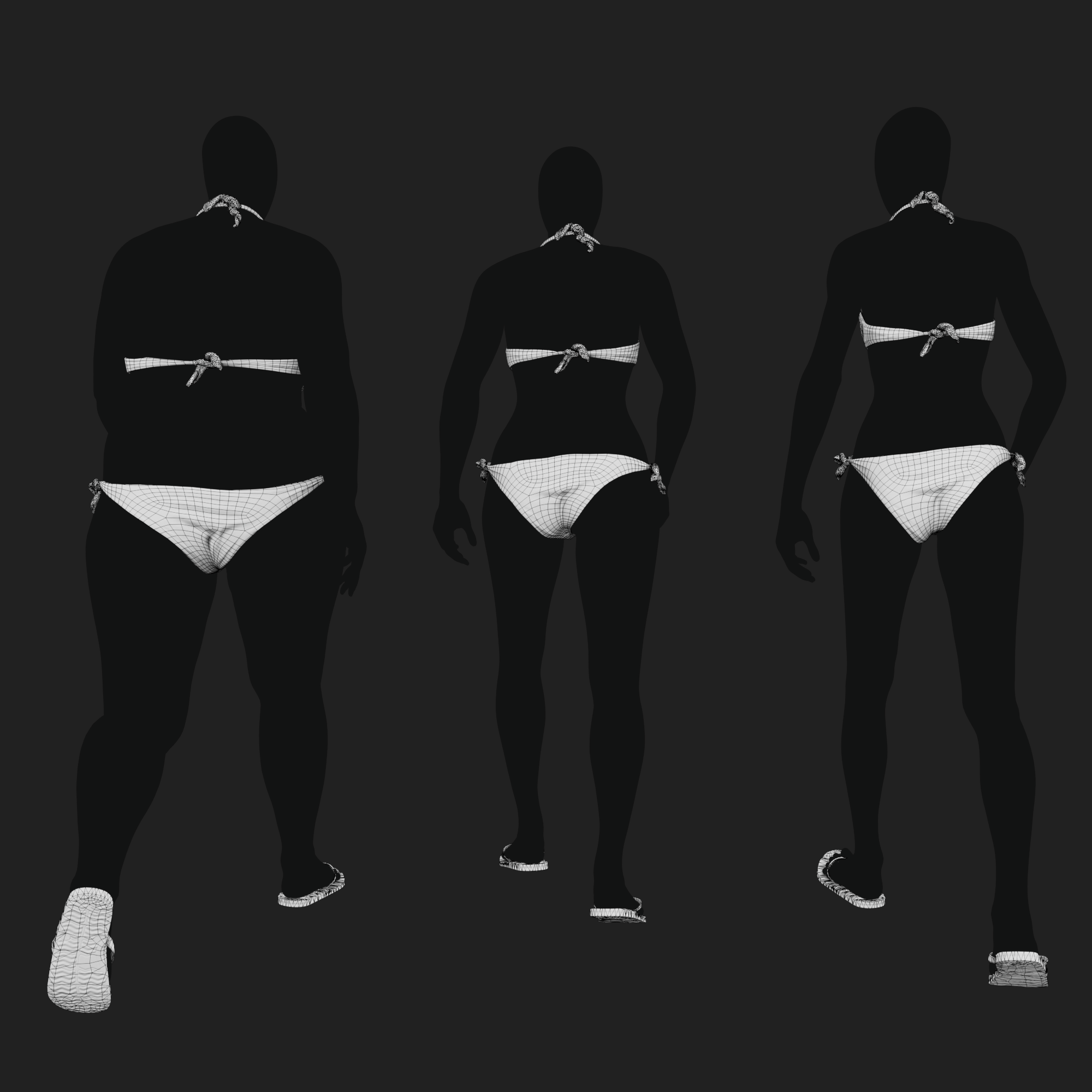 3D Clothing set of Women&