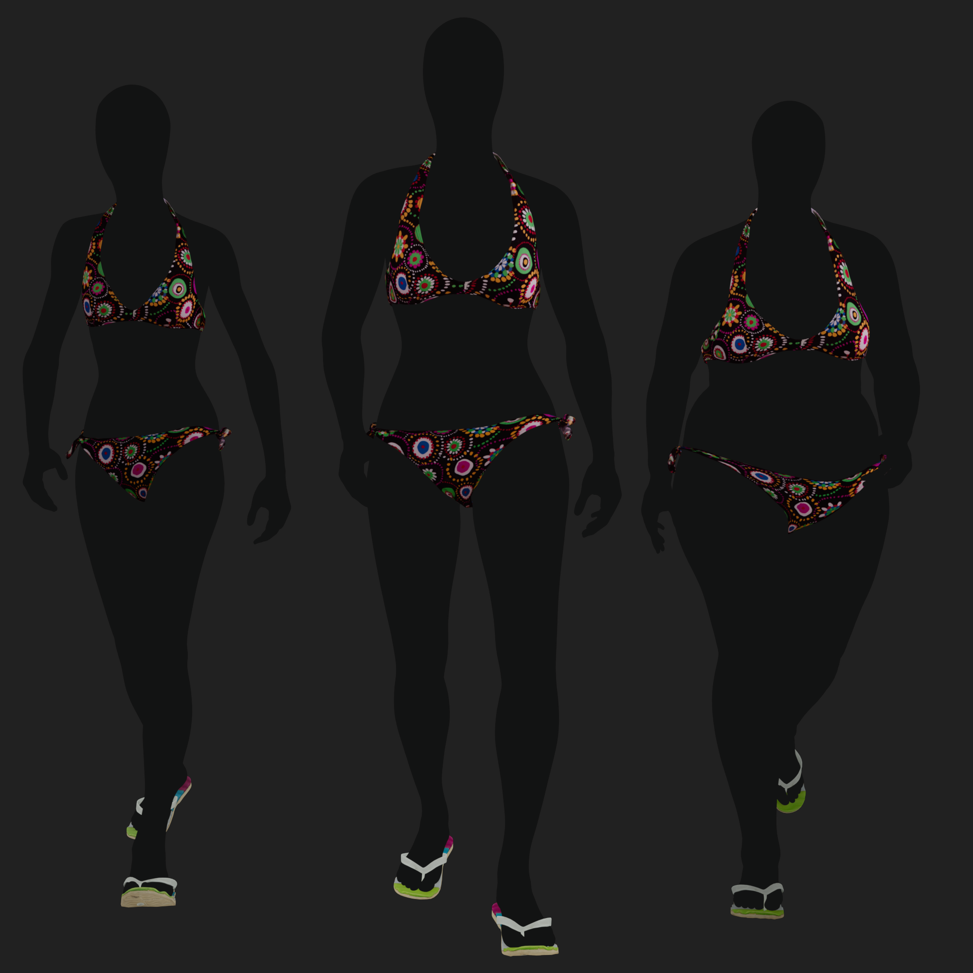 3D Clothing set of Women&