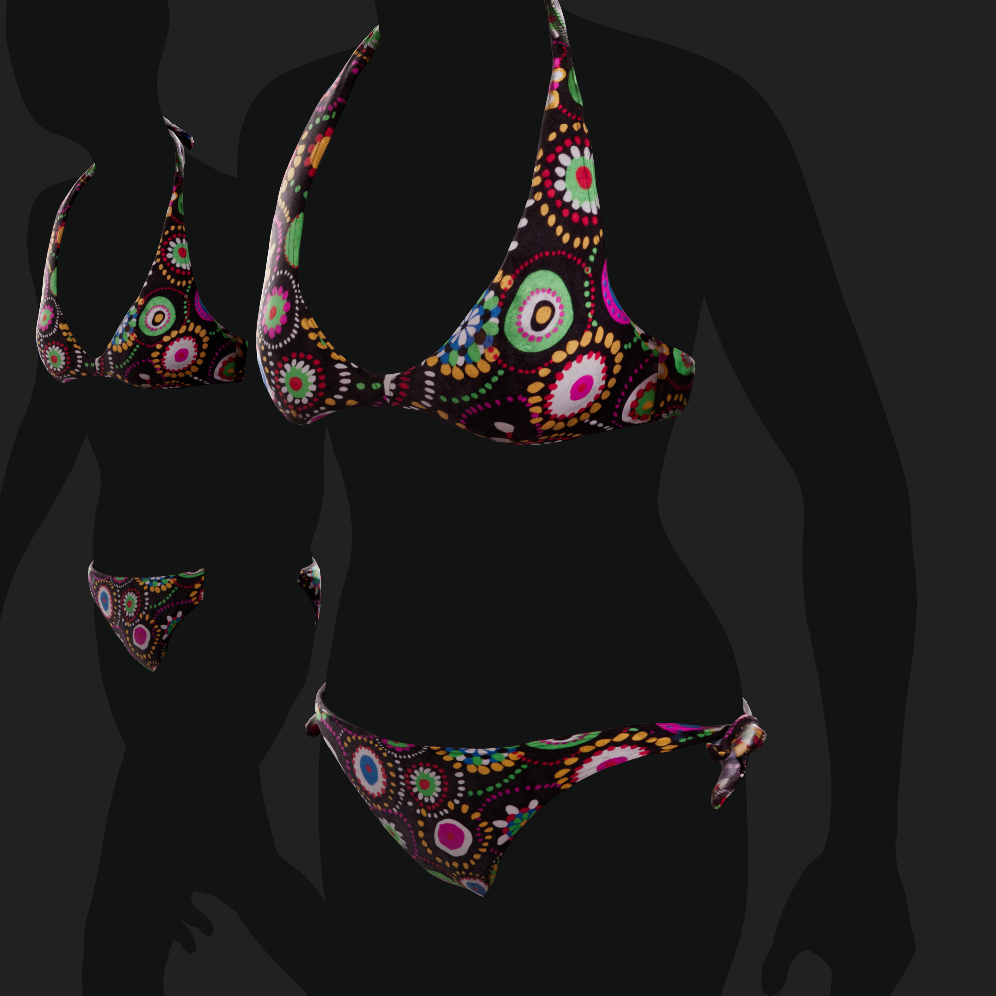 3D Clothing set of Women&