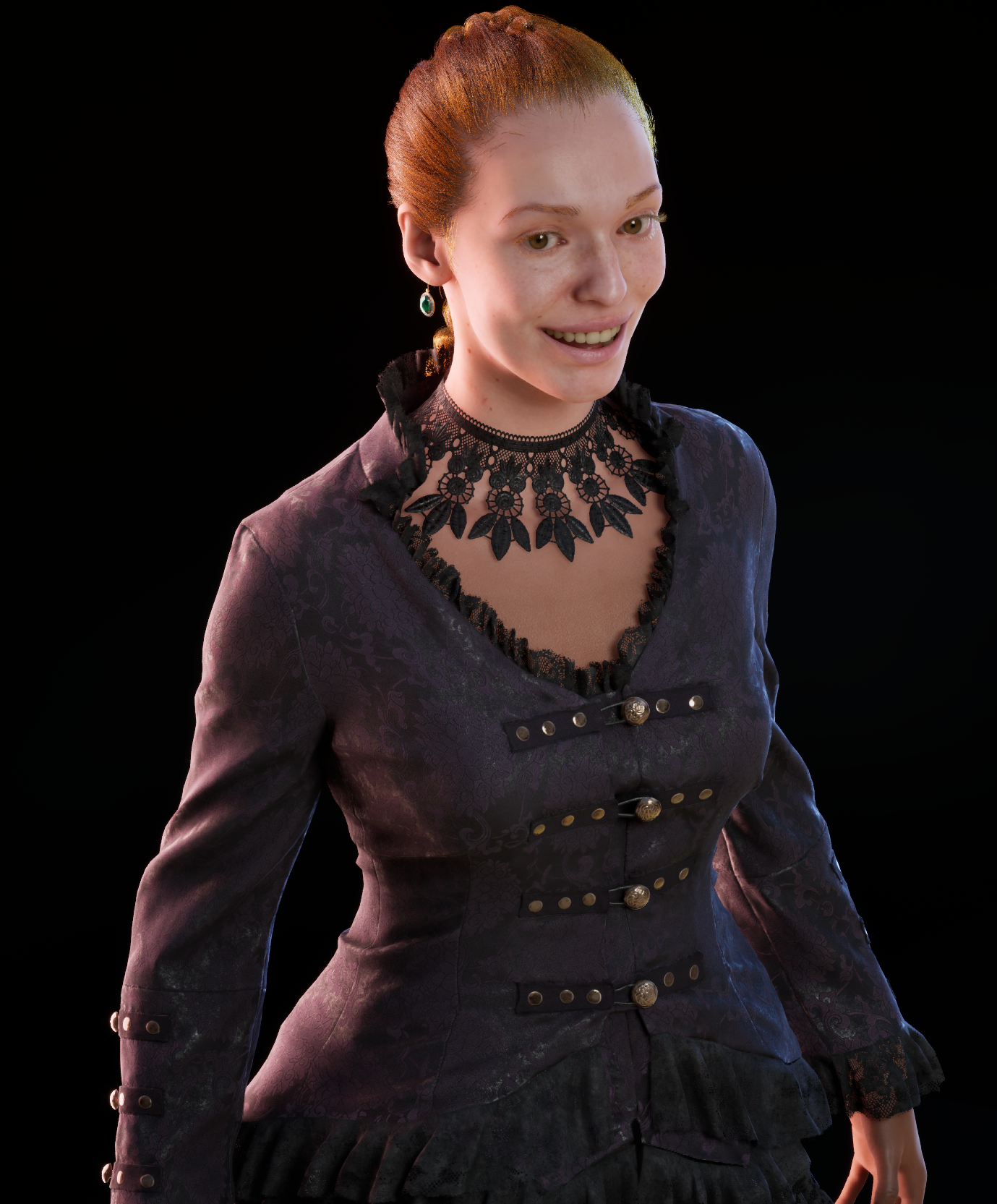 Female Metahuman Character Steampank Clothing set