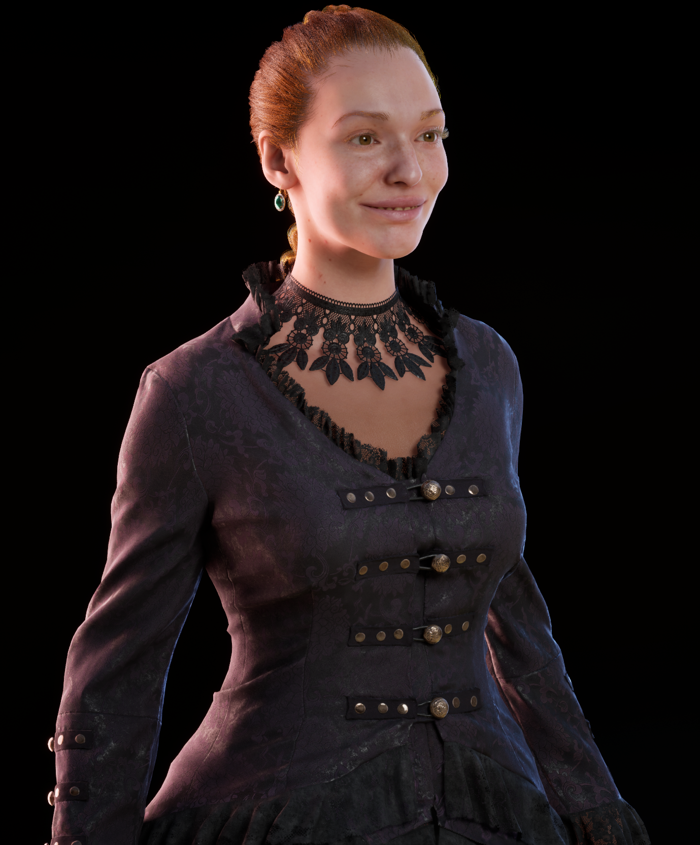 Female Metahuman Character Steampank Clothing set
