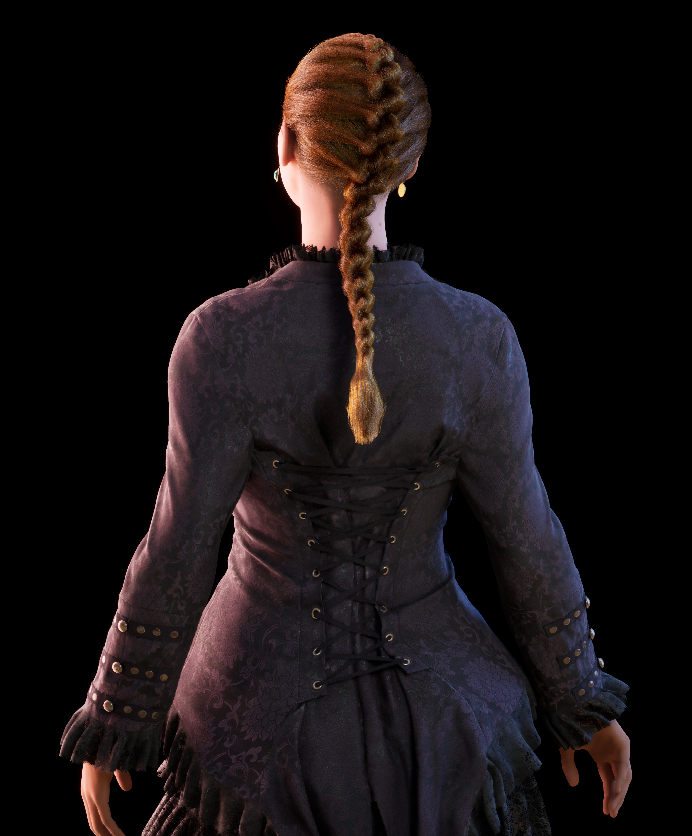 Female Metahuman Character Steampank Clothing set