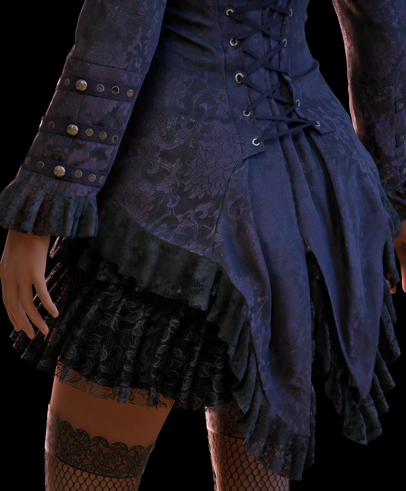 Female Metahuman Character Steampank Clothing set