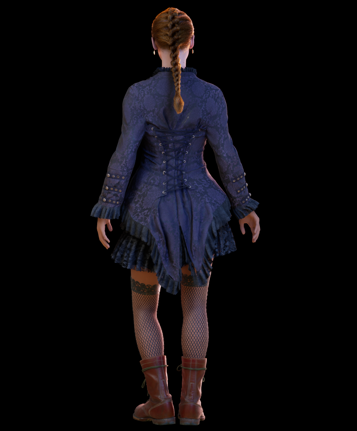 Female Metahuman Character Steampank Clothing set