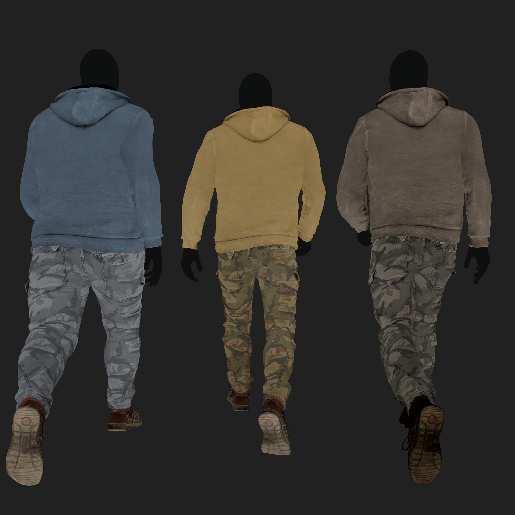 3D Clothing set of Men&