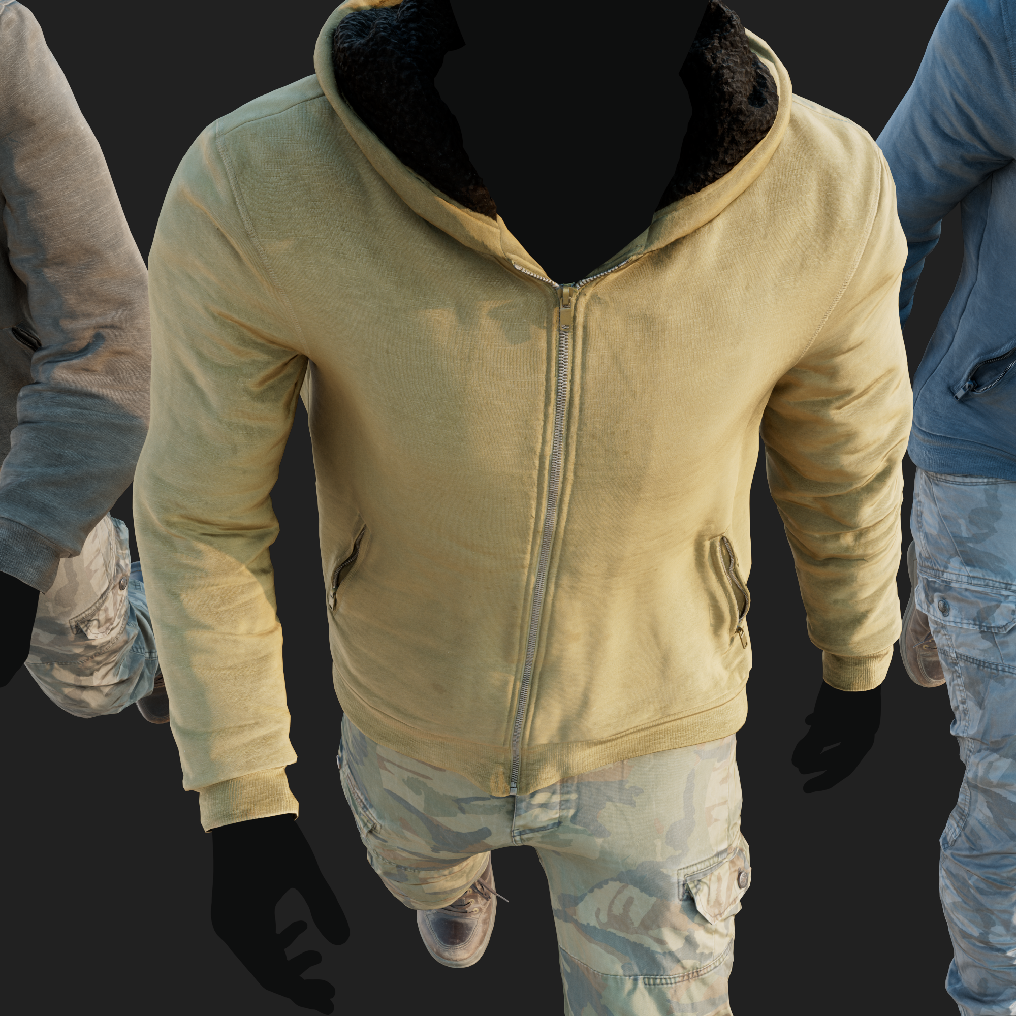 3D Clothing set of Men&