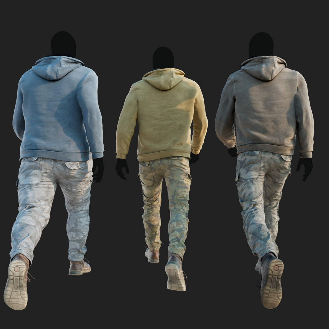 3D Clothing set of Men&