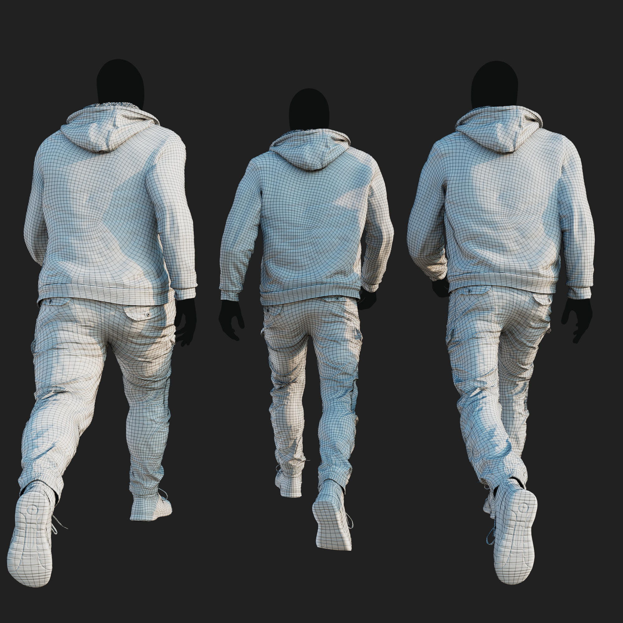 3D Clothing set of Men&