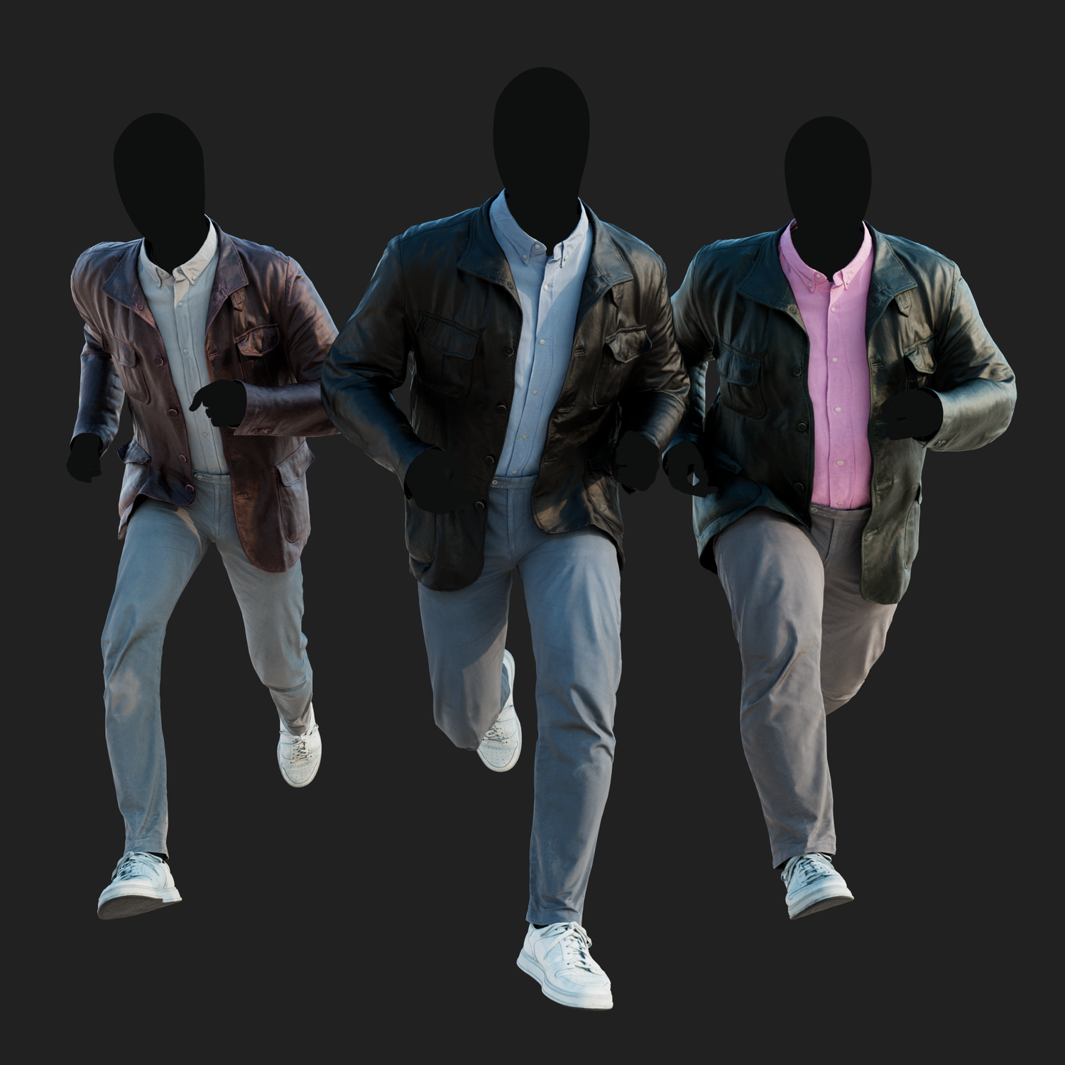 3D Clothing set of Men&