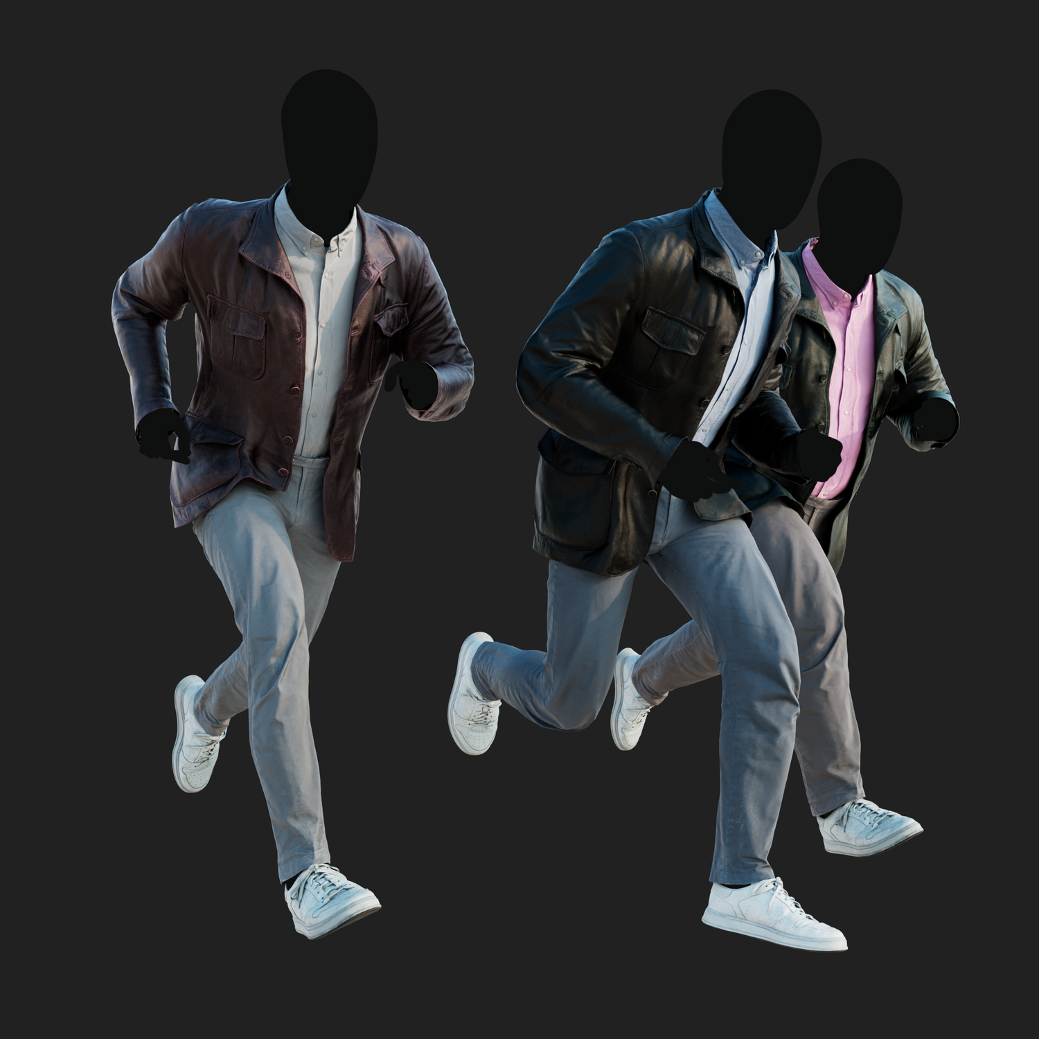 3D Clothing set of Men&
