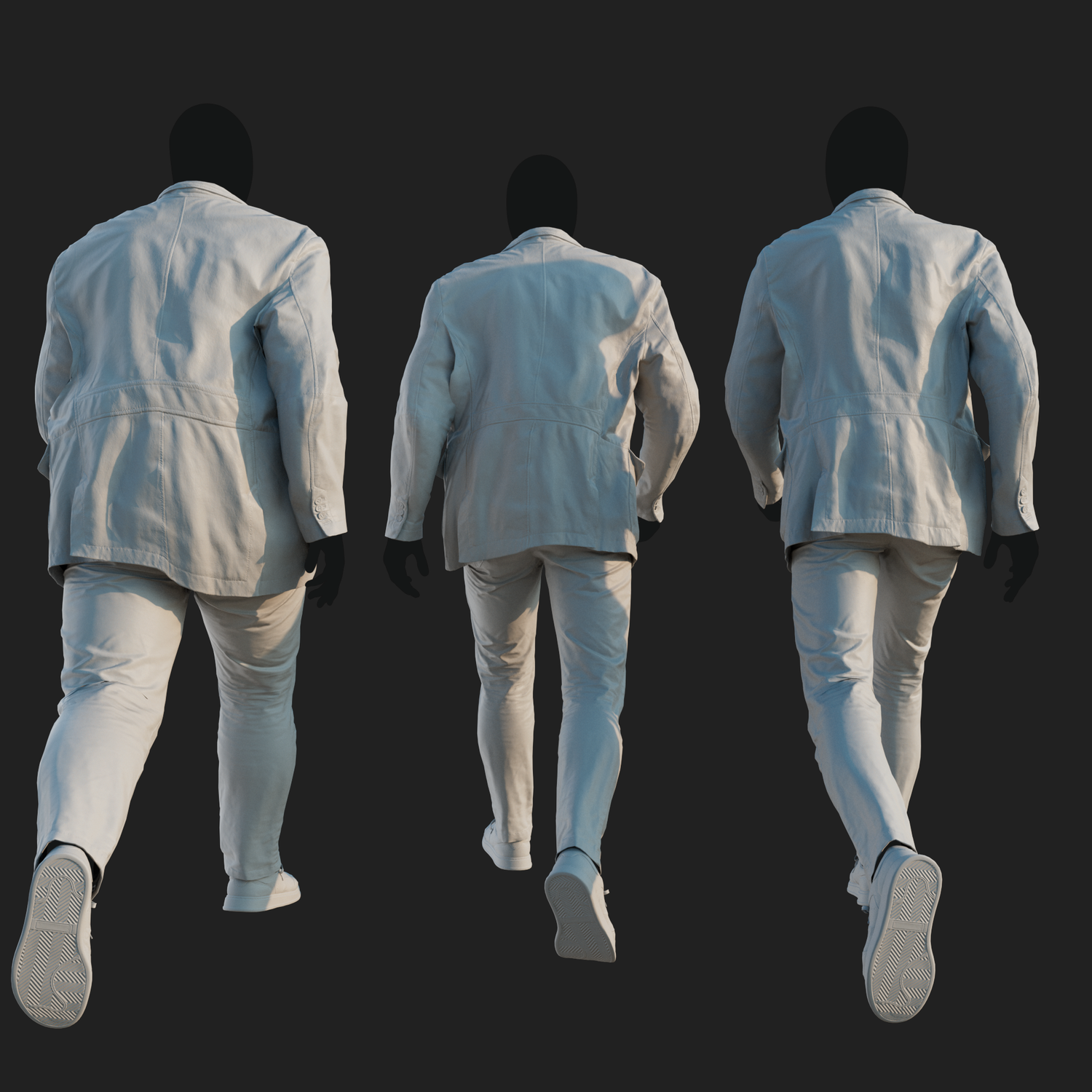 3D Clothing set of Men&